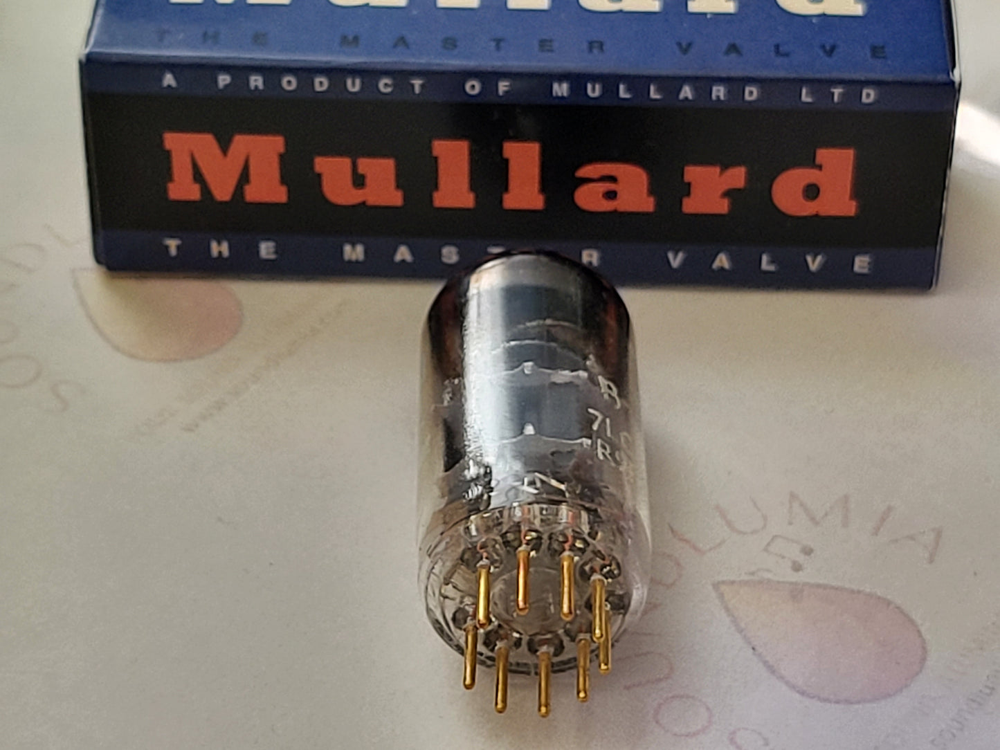 Mullard E88CC 6922 Röhren-Faltenglas – Mitcham 1959 7L0 – Starkes NOS