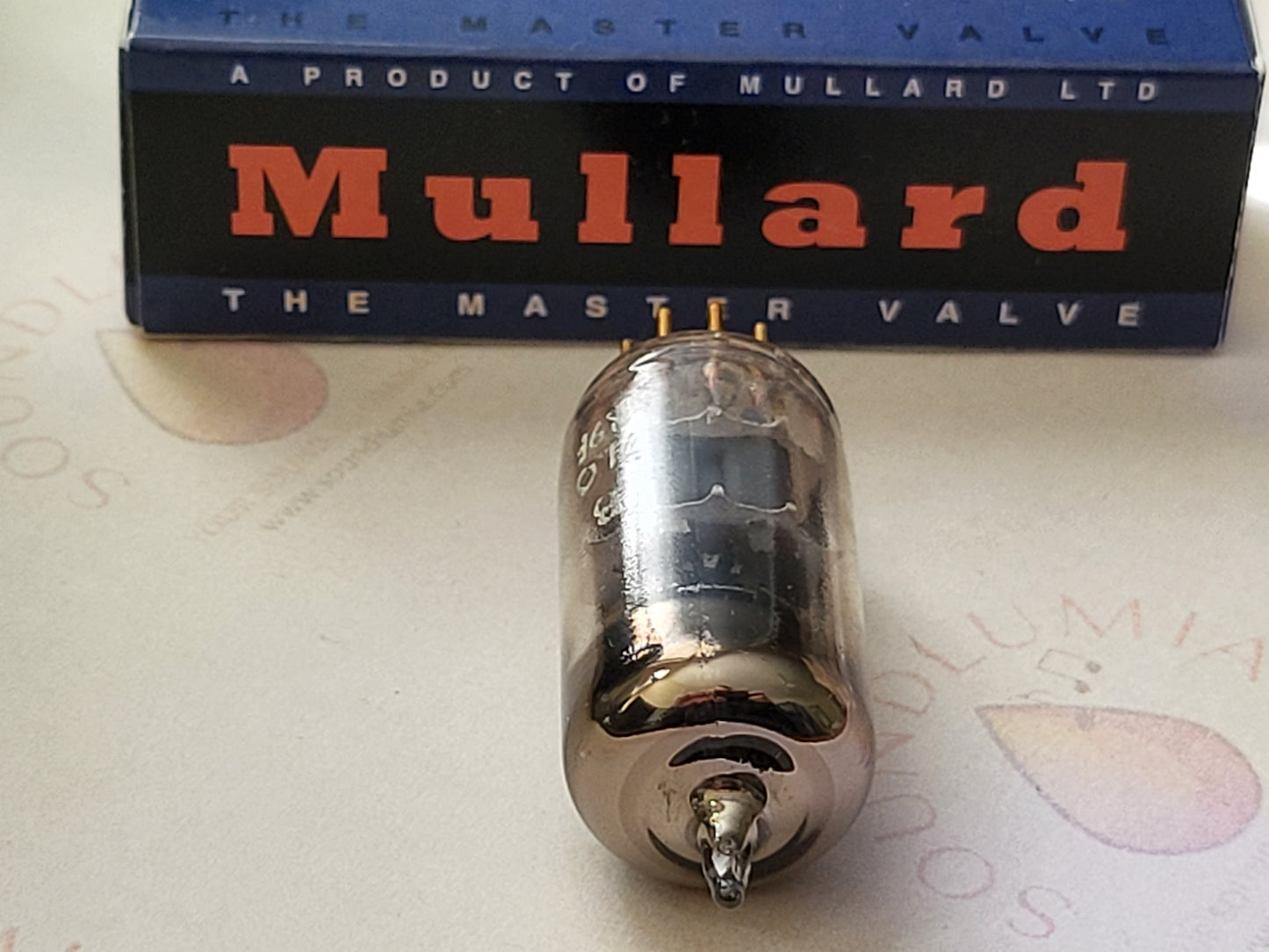 Mullard E88CC 6922 Röhren-Faltenglas – Mitcham 1959 7L0 – Starkes NOS