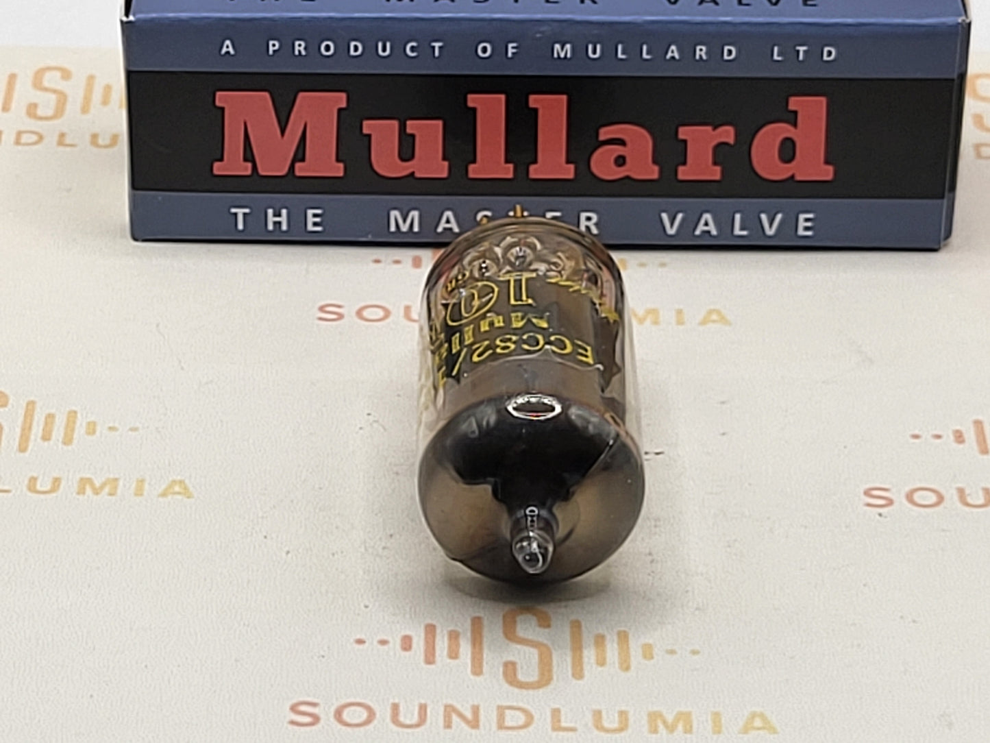 1x Mullard ECC82 12AU7 Kurzplatten 10M Master Series - Blackburn 1960er Gf1
