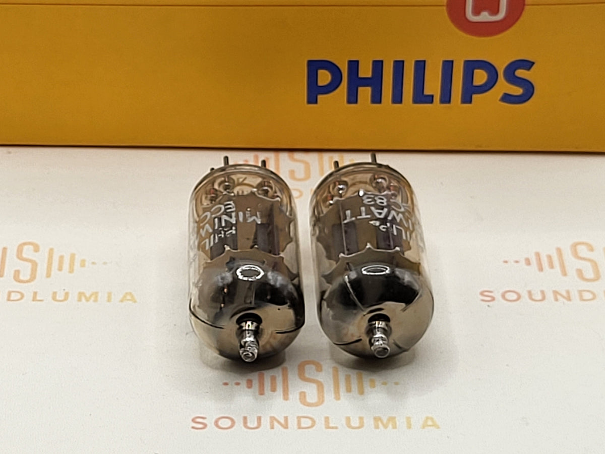 Philips ECC83 MC2 vacuum tube with D-Foil Getter and Long Plates, image 8