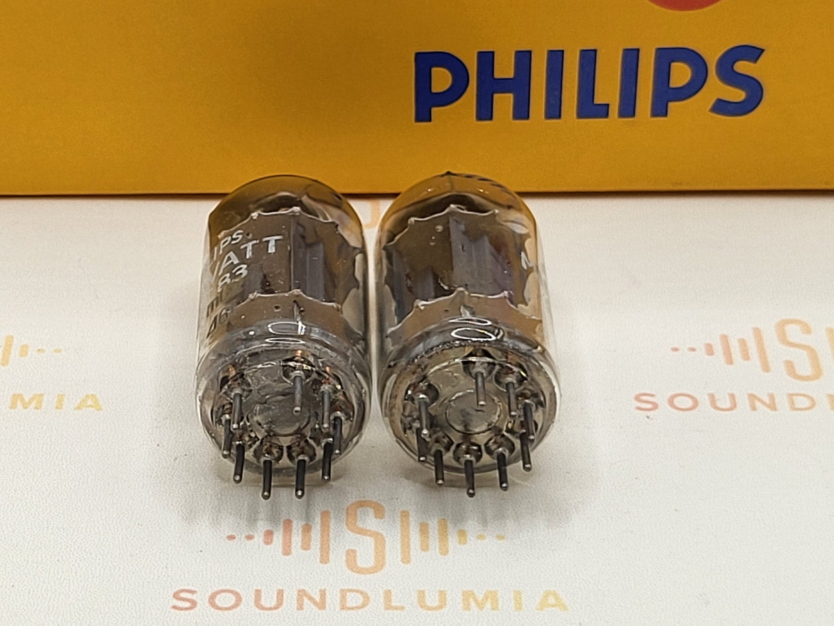 Philips ECC83 MC2 vacuum tube with D-Foil Getter and Long Plates, image 15