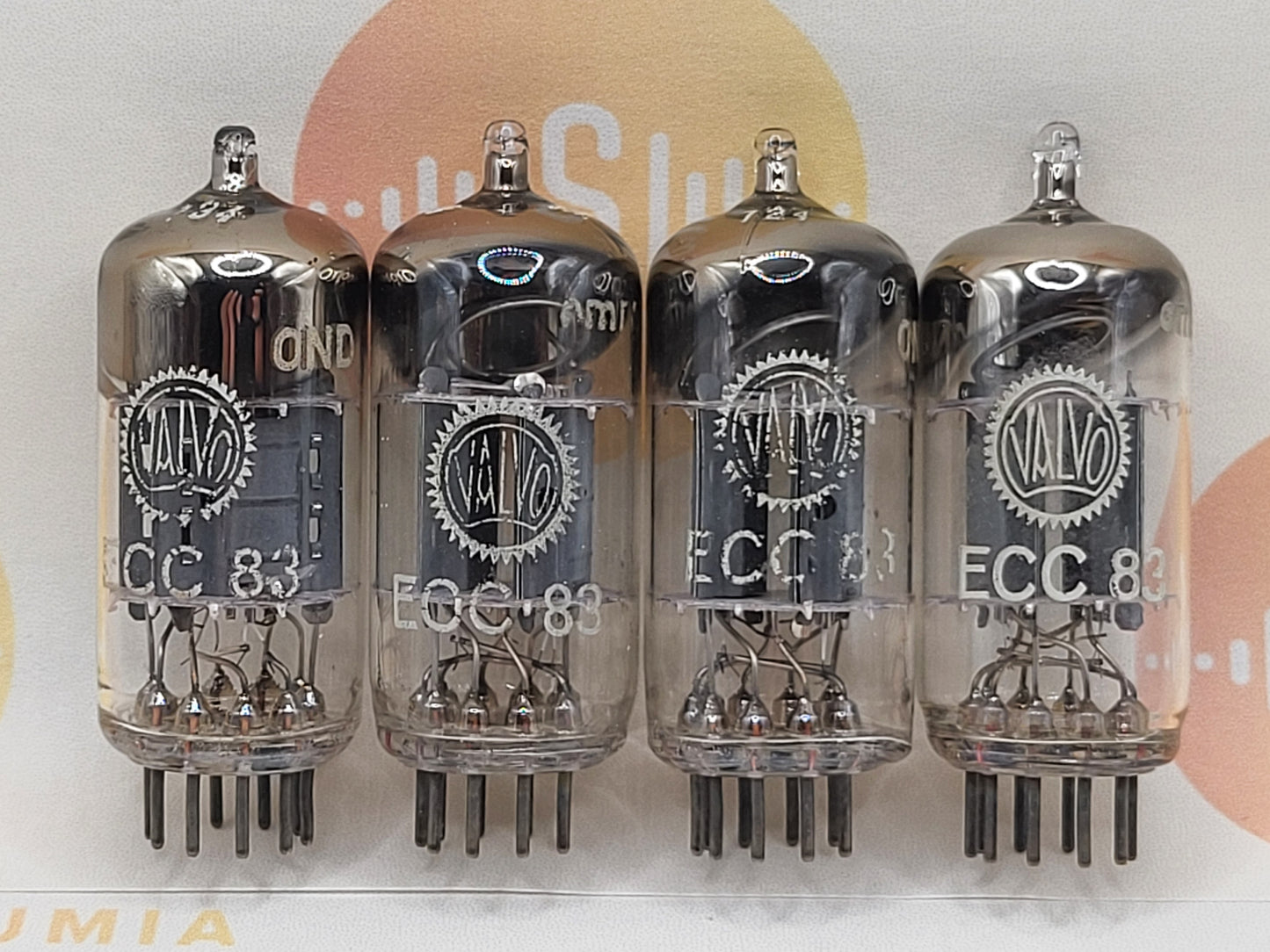Valvo ECC83 12AX7 Short Plates Angled Getter
