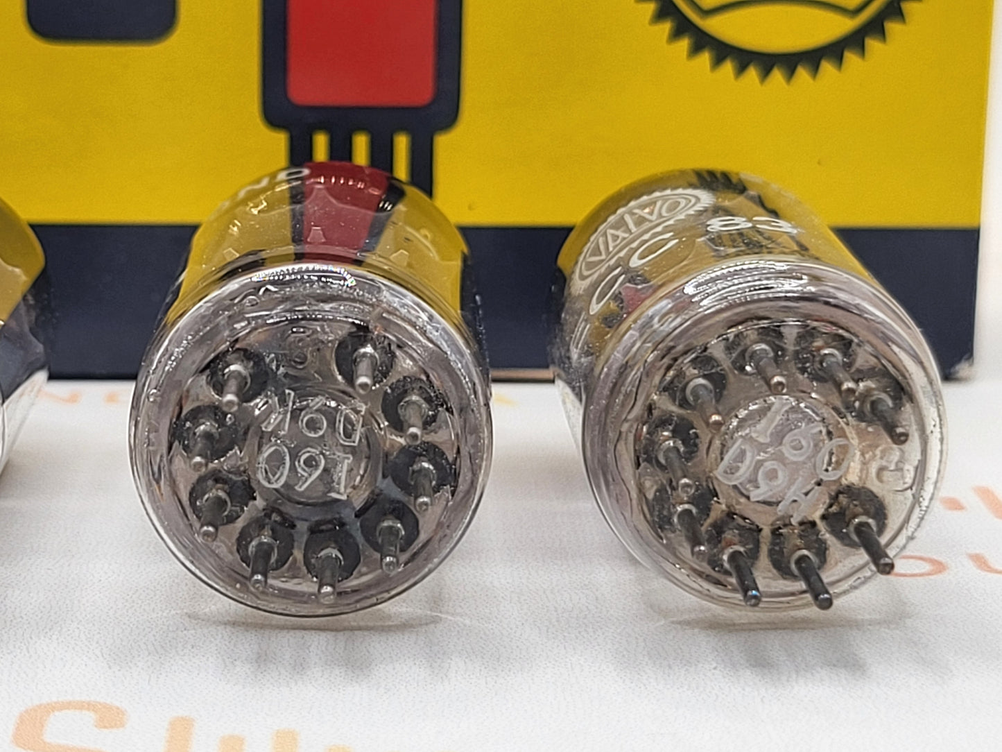 Valvo ECC83 12AX7 Short Plates Angled Getter
