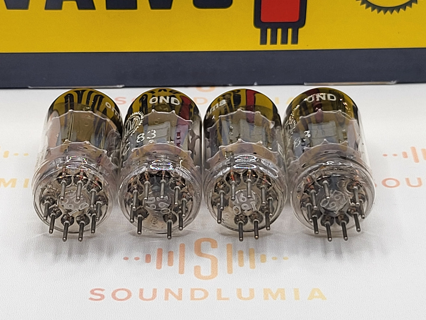 Valvo ECC83 12AX7 Short Plates Angled Getter
