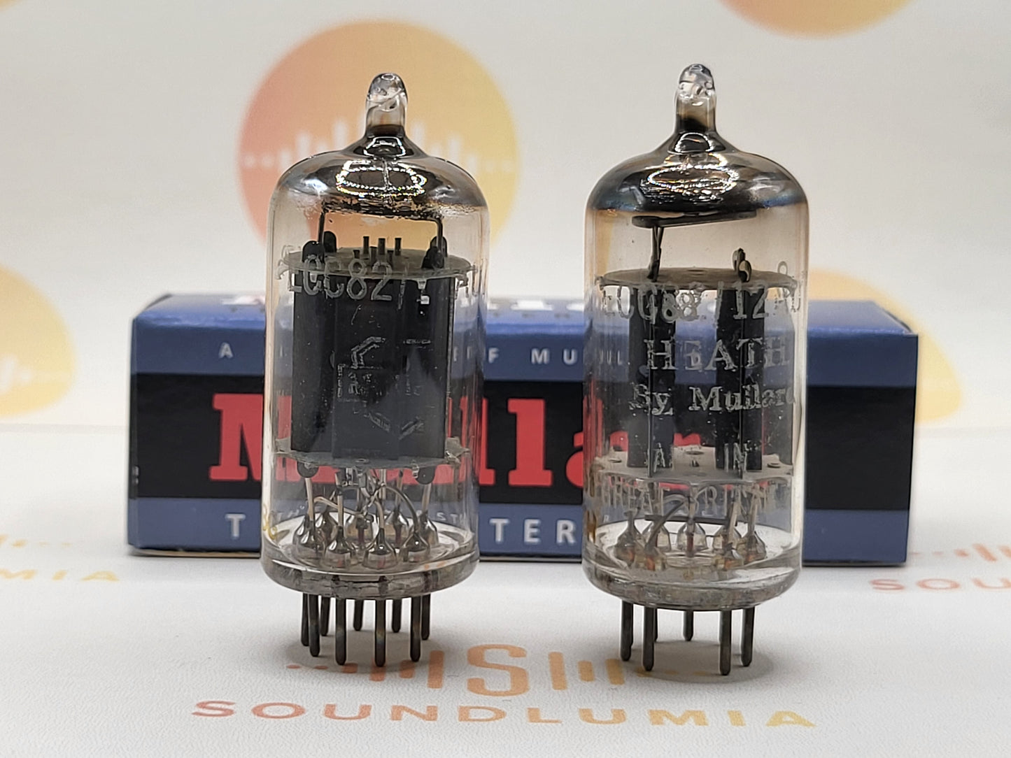 Mullard ECC82 12AU7 Long Plates Square Getter