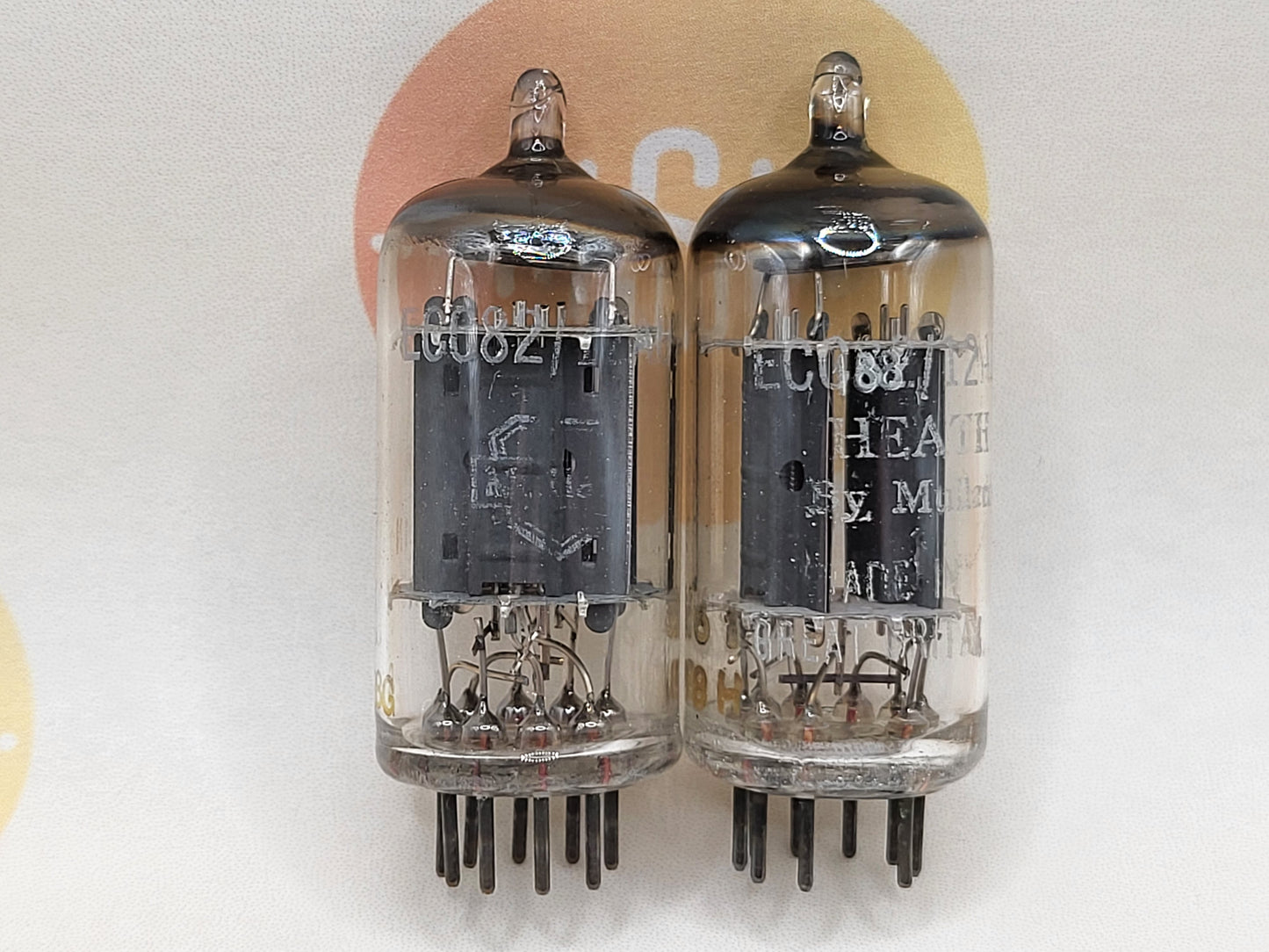 Mullard ECC82 12AU7 Long Plates Square Getter