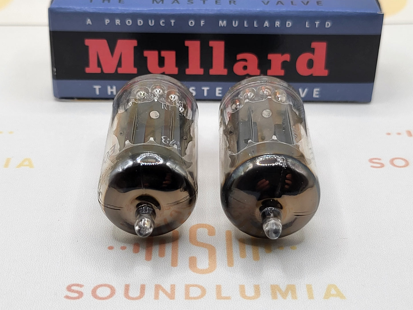 Mullard ECC82 12AU7 Long Plates Square Getter