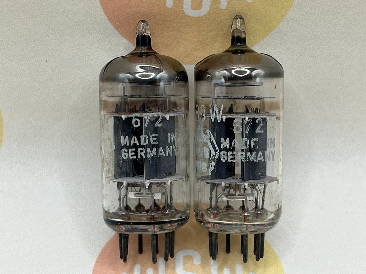 2x E82CC - BWB Falcon '61 - Same Code - Near NOS