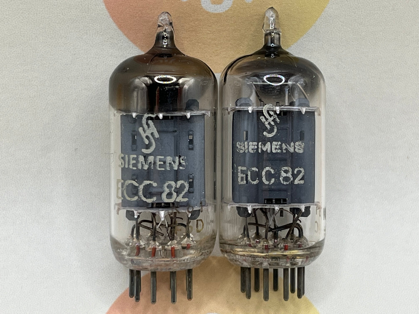 Siemens ECC82 12AU7 Long Plates Square Getter - Munich