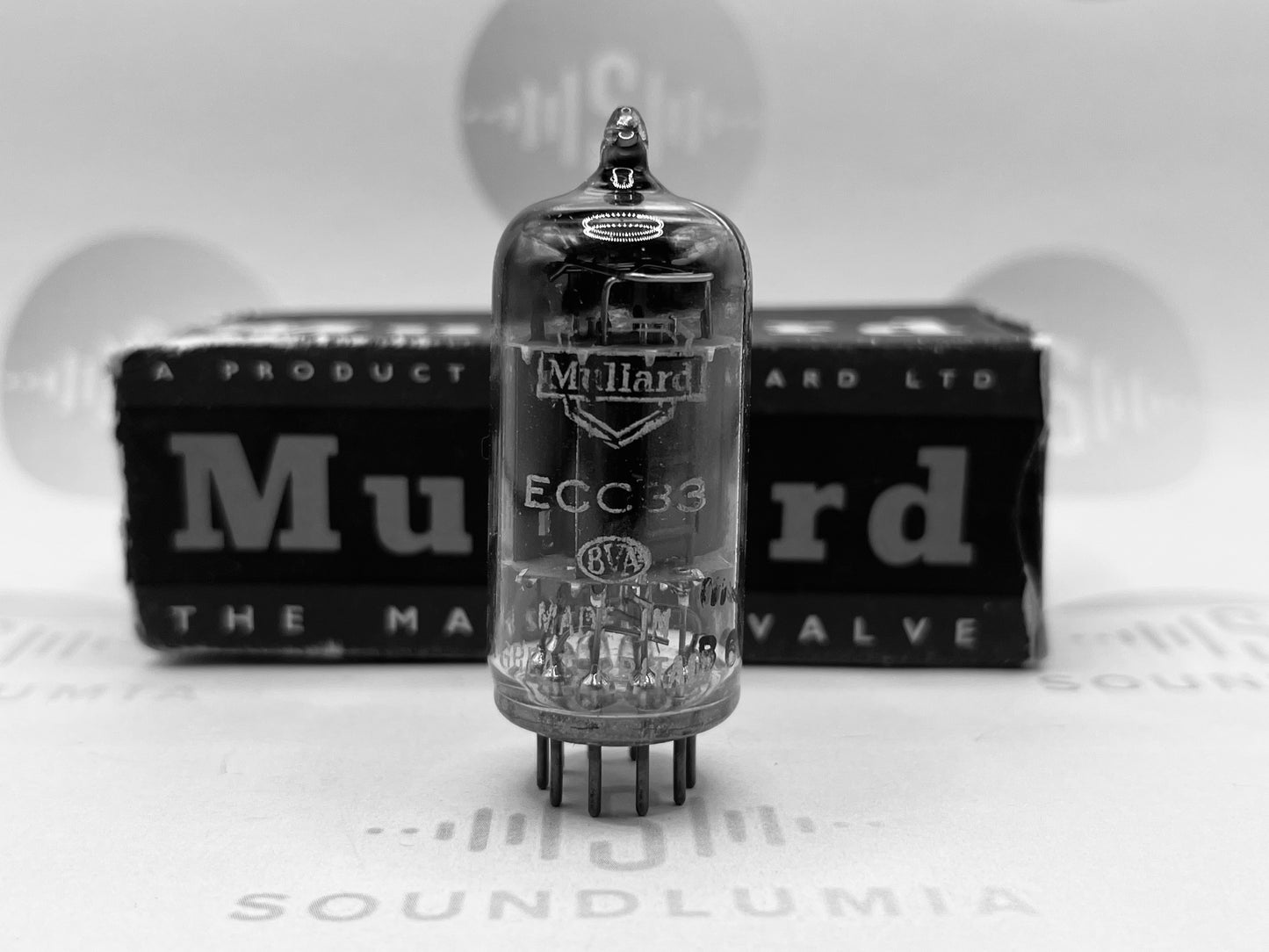 Mullard ECC83 Long Plates Square Getter mC1