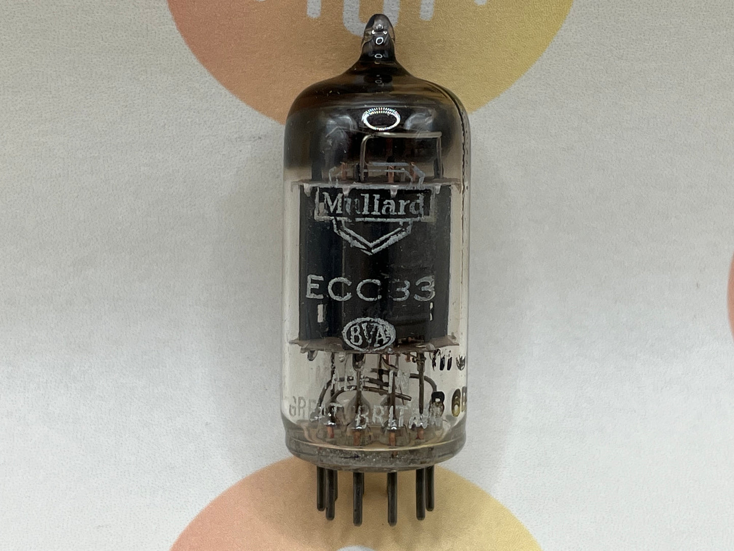 Mullard ECC83 Long Plates Square Getter mC1