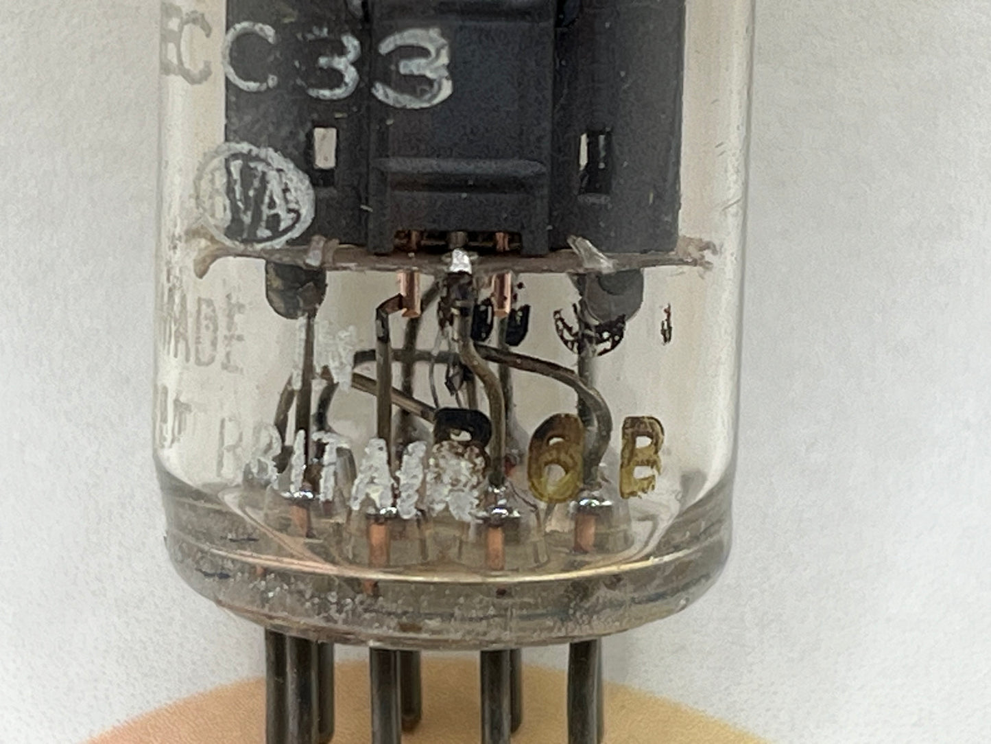 Mullard ECC83 Long Plates Square Getter mC1