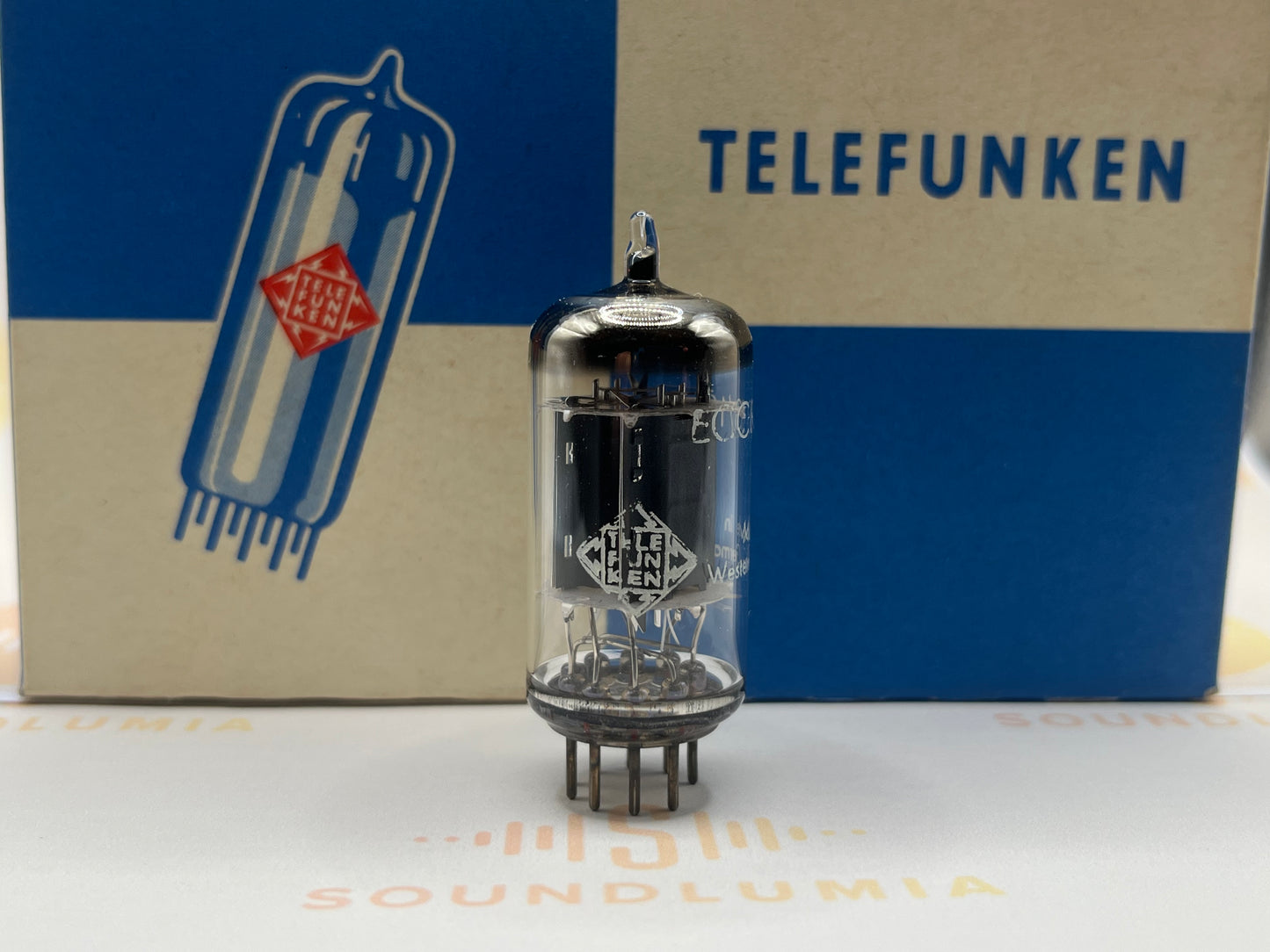 Telefunken ECC83 12AX7 Rippenplatten passendes Paar - Berlin 1959 gleicher Code - NOS