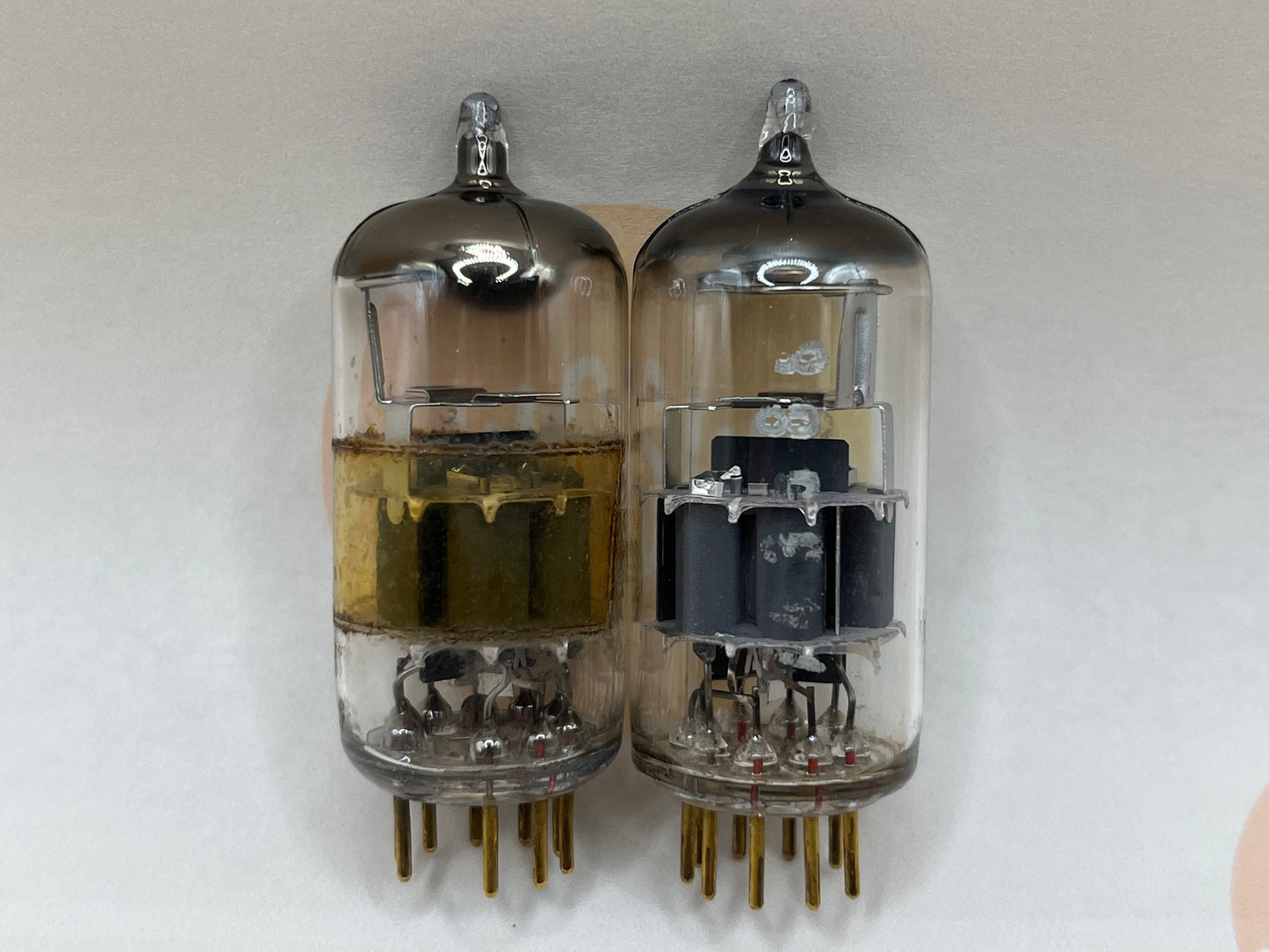 Siemens E88CC 6922 D-getter Matched Pair - Pre-acid code Production - Munich 1950s