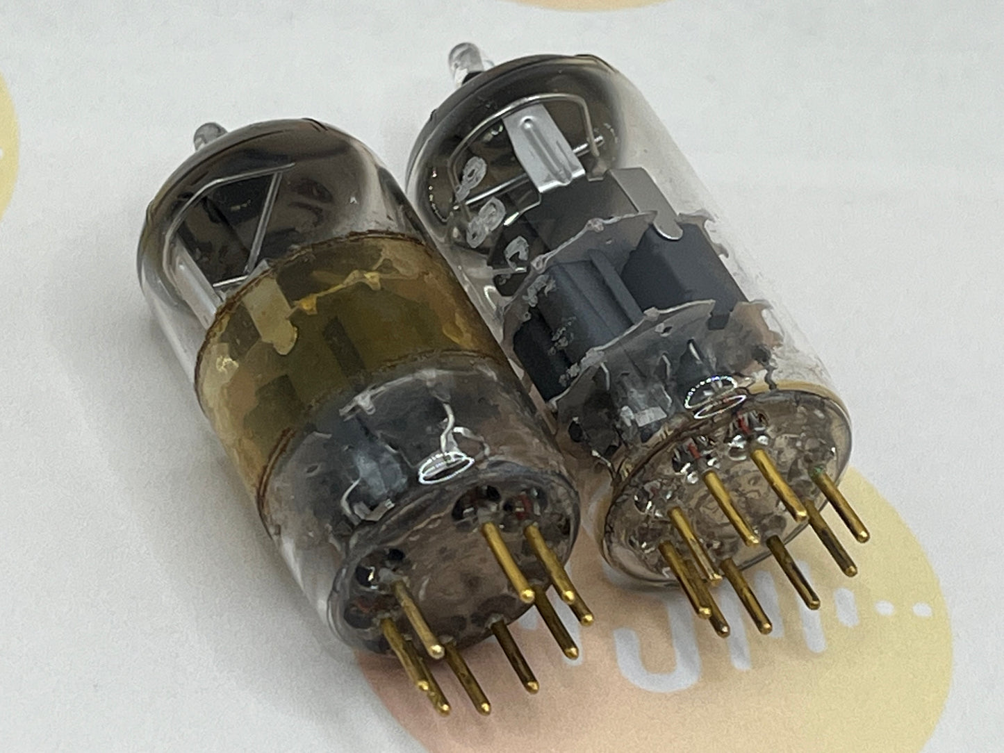 Siemens E88CC 6922 D-getter Matched Pair - Pre-acid code Production - Munich 1950s