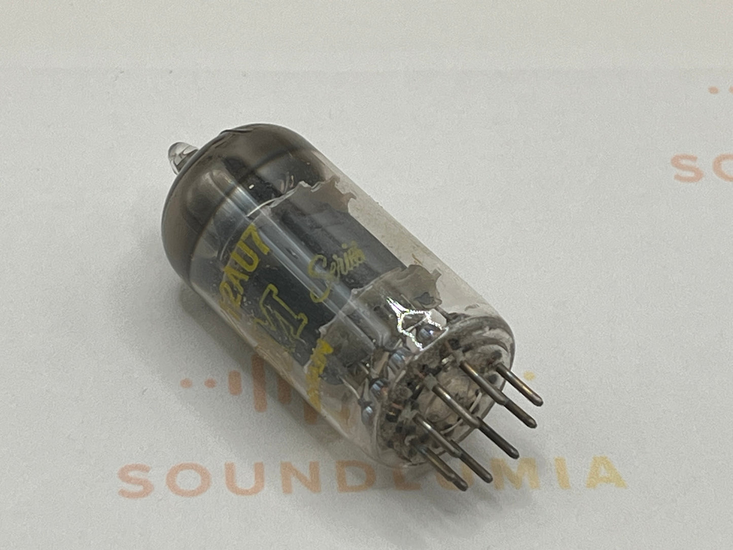 1x Mullard ECC82 Short Plates 10M Master Series with Original Box - Blackburn 1966 - Tests NOS+