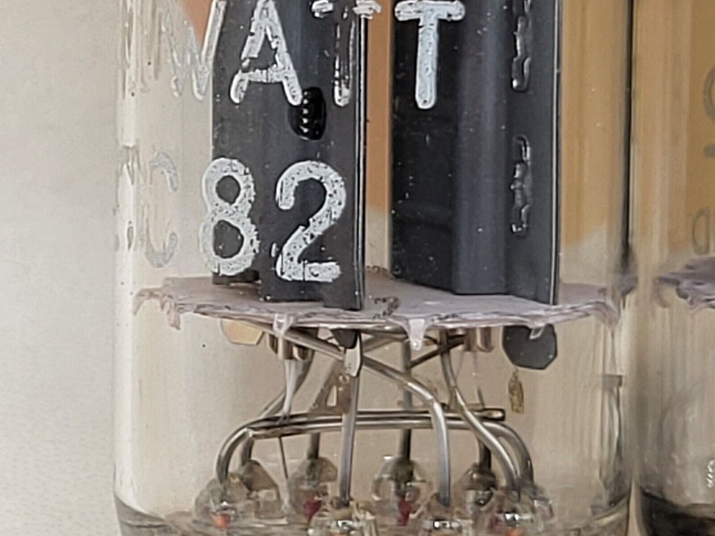Philips ECC82 12AU7, passendes Paar kurzer Platten - Heerlen, NL '65/'66, fast neuwertig