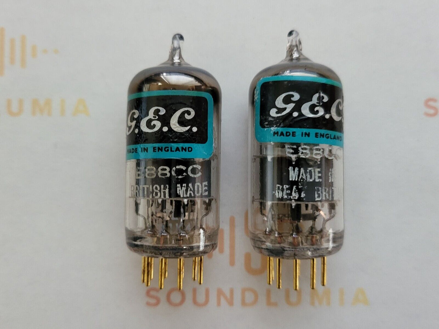 Mullard E88CC 6922 passendes Paar – GEC-Label – Mitcham 1961 7L1 – fast NOS