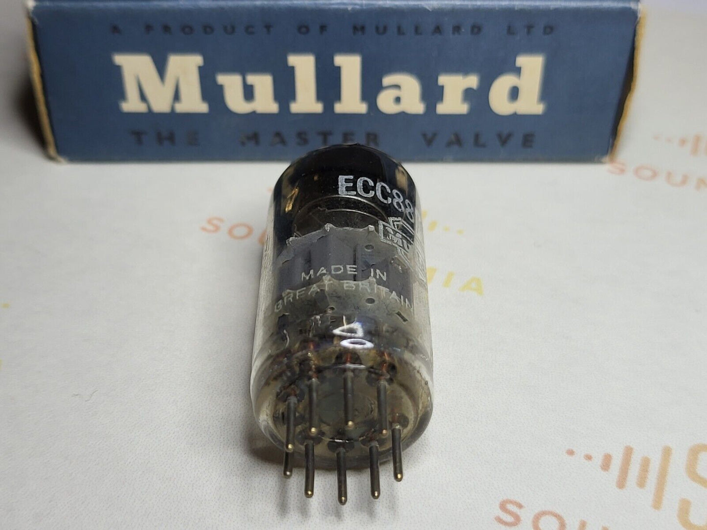 1x Mullard ECC88 6DJ8 - BVA - British Made - Blackburn 1963 GA2