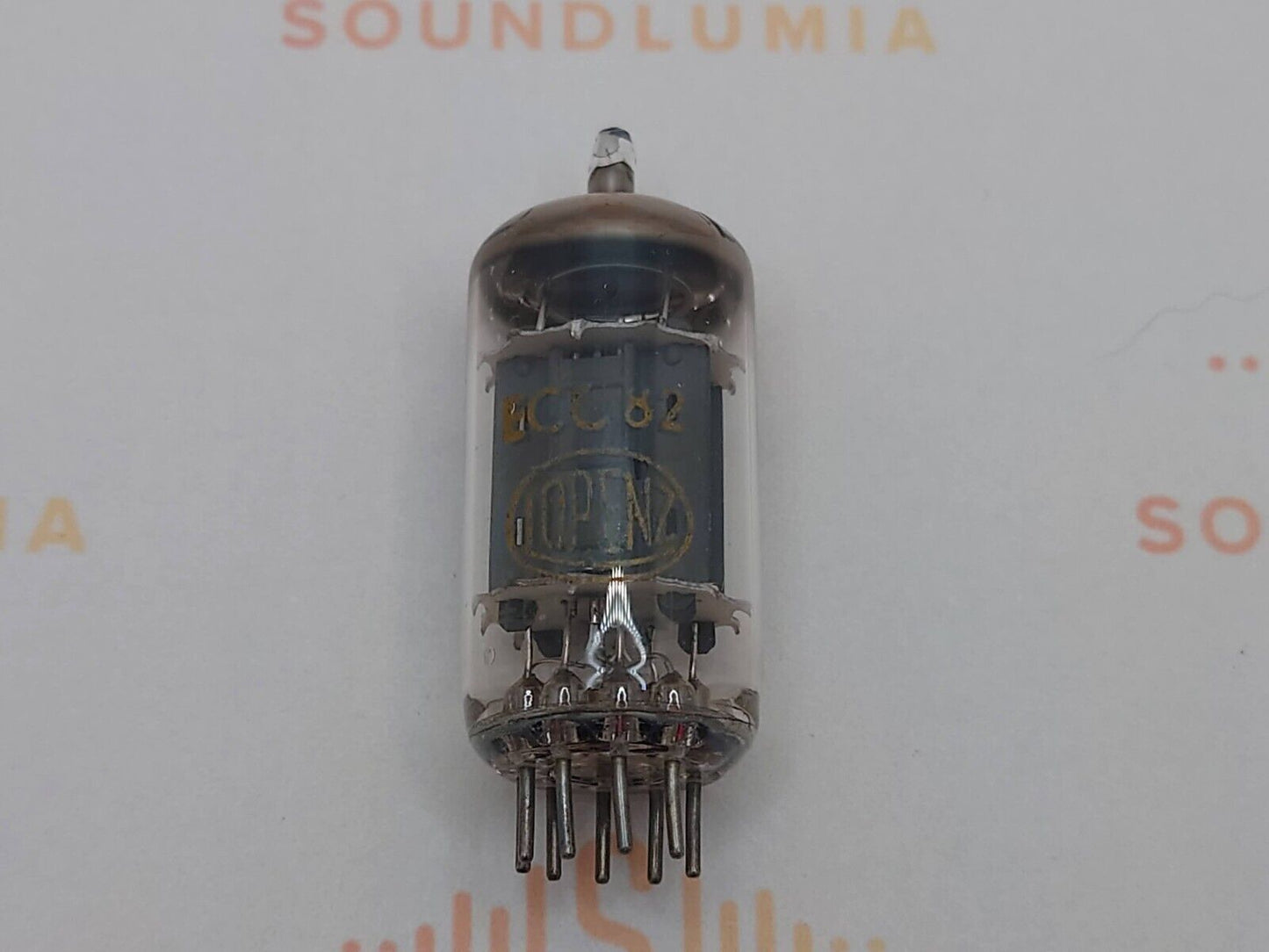 1x Siemens ECC82 12AU7 Long Plates - Lorenz Label - Munich 1960 K64 - Strong