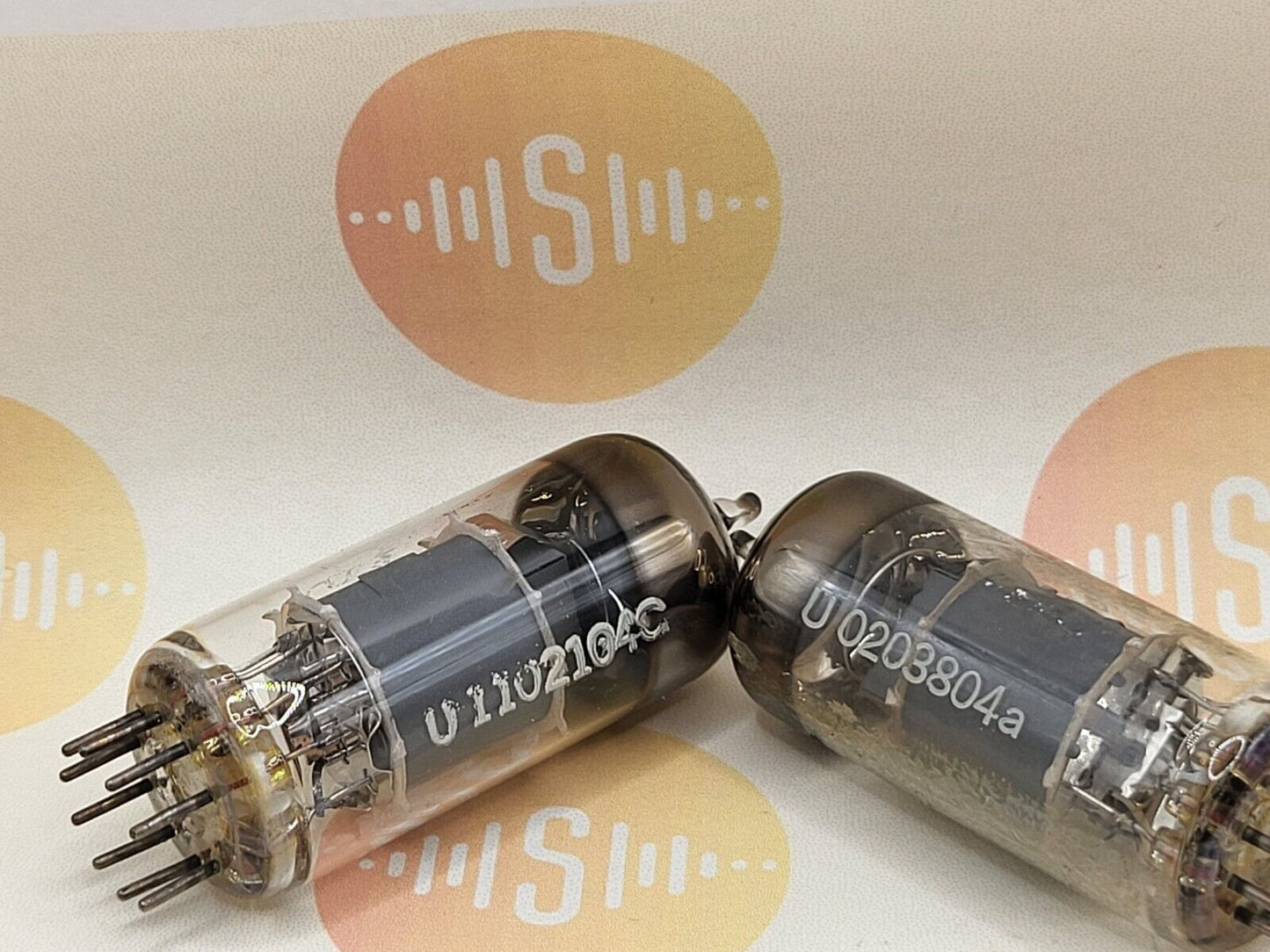 Telefunken EF804S Matched Pair - ◇ Bottom - Ulm 1962/1963 - Tested NOS