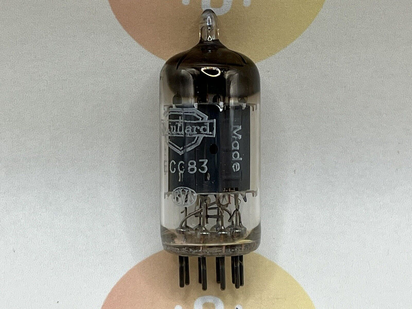 Mullard ECC83 Long Plates Square Getter mC1