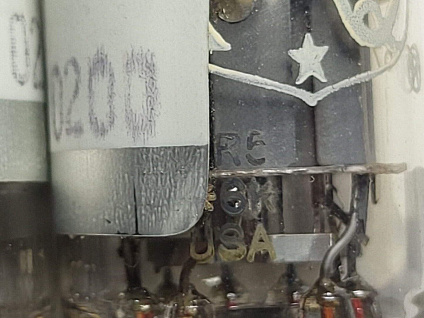 Amperex PQ 7308 = E188CC passendes Paar weißer Aufdruck USA 1966 Tektronix geprüft NOS
