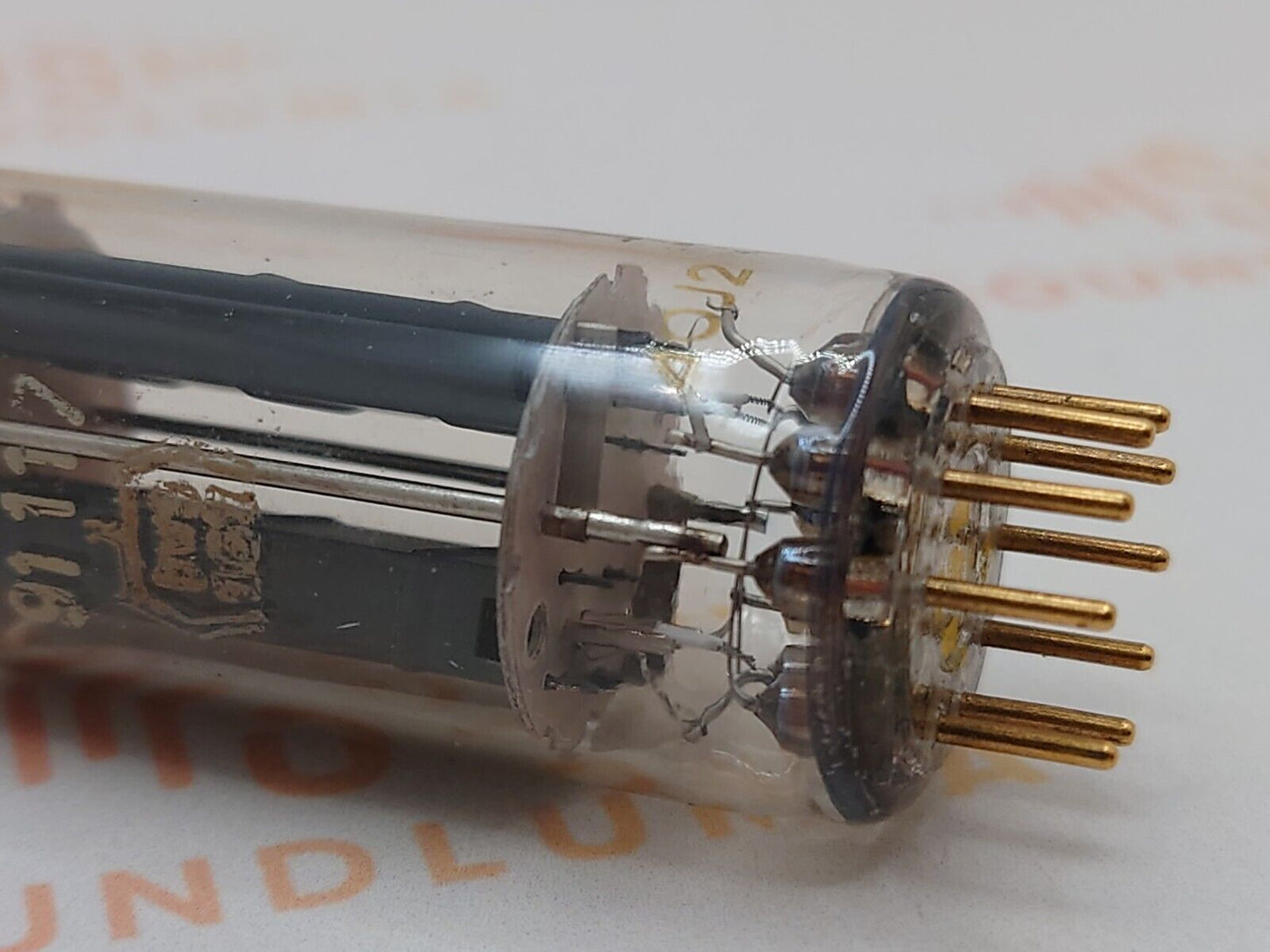 1x Philips E80CC 6085 BWB 107 O-Getter Siemens Label – Heerlen ‘60 - Near NOS
