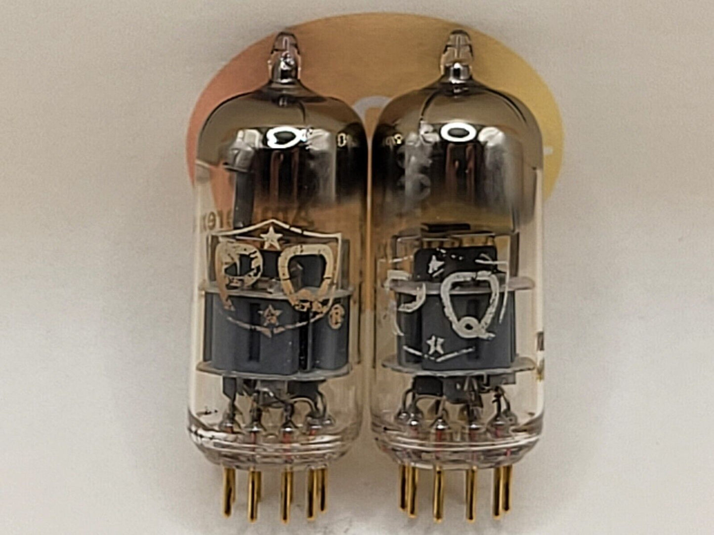 Amperex PQ 6922 = E88CC D-Getter Matched Pair - New York, USA '60 - Fast NOS