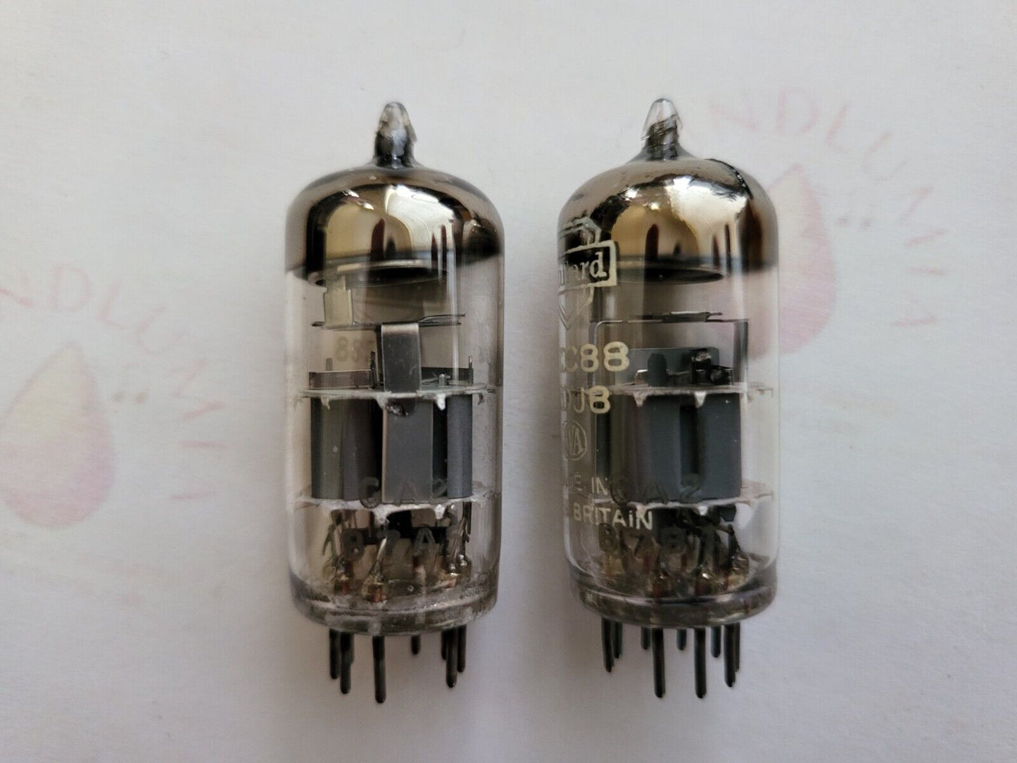 2x Mullard ECC88 6DJ8 – BVA – in Großbritannien hergestellt – Blackburn 1967 GA2