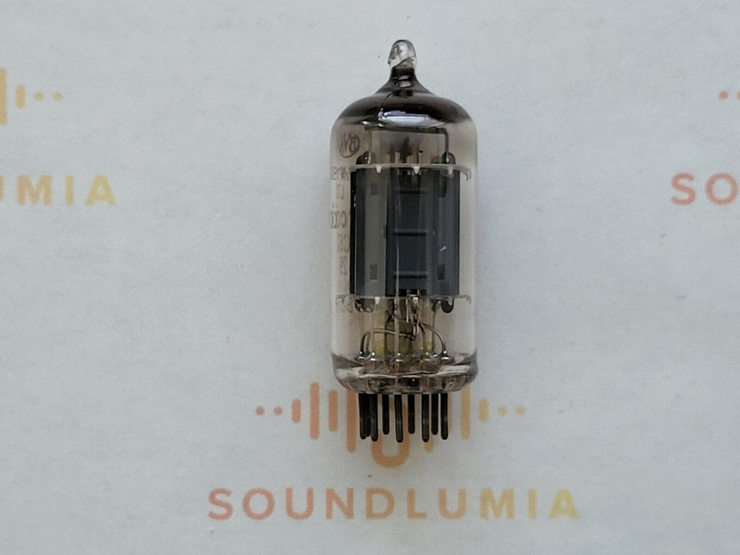 1x Mullard B329 (ECC82+) Lange Platten - Marconiphone Label BVA - Blackburn '58 K61
