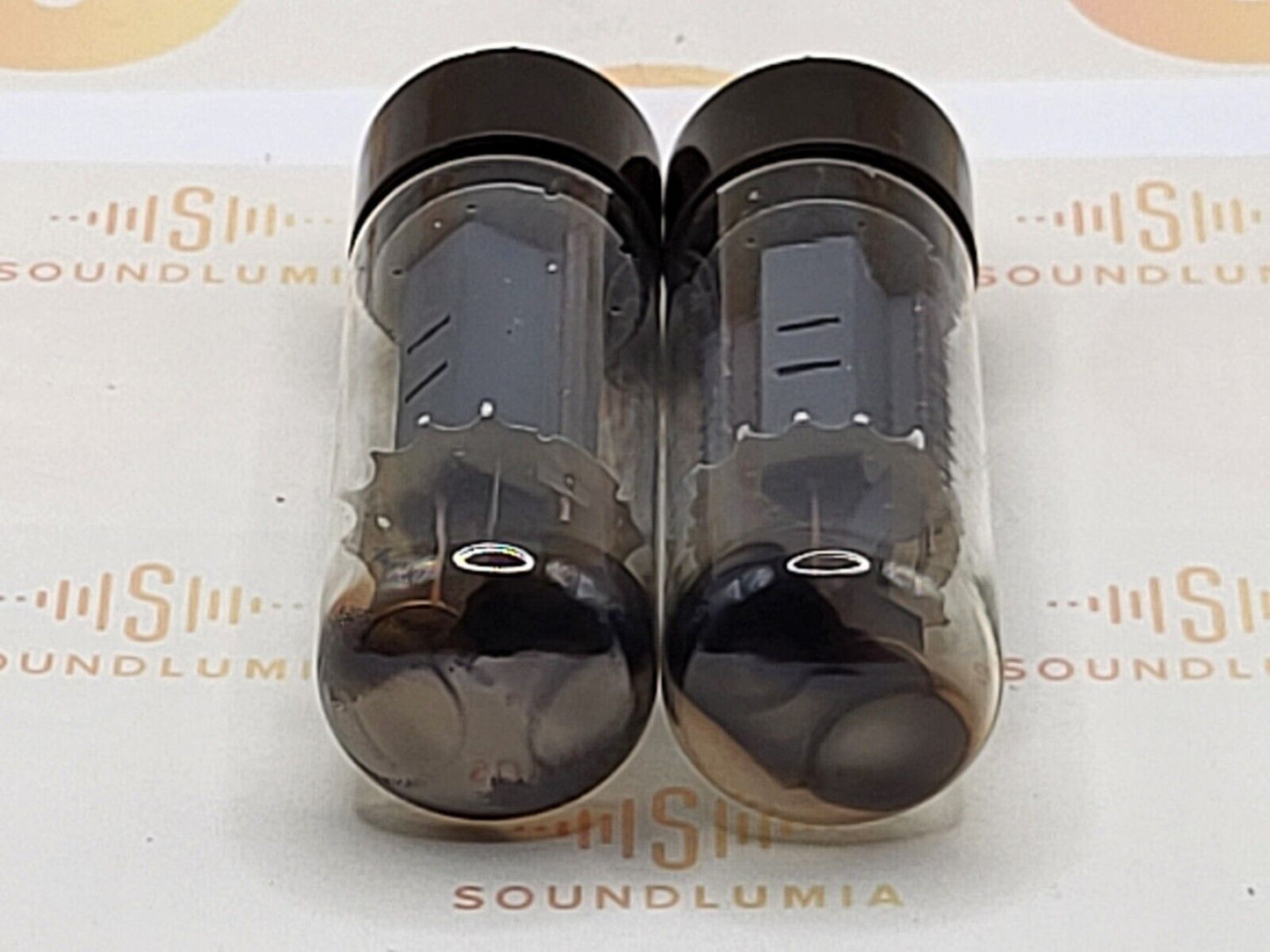 2x Mullard EL34 6CA7 OO Getter Orig. Box - Siemens Label - Blackburn '65/'66 Xf2