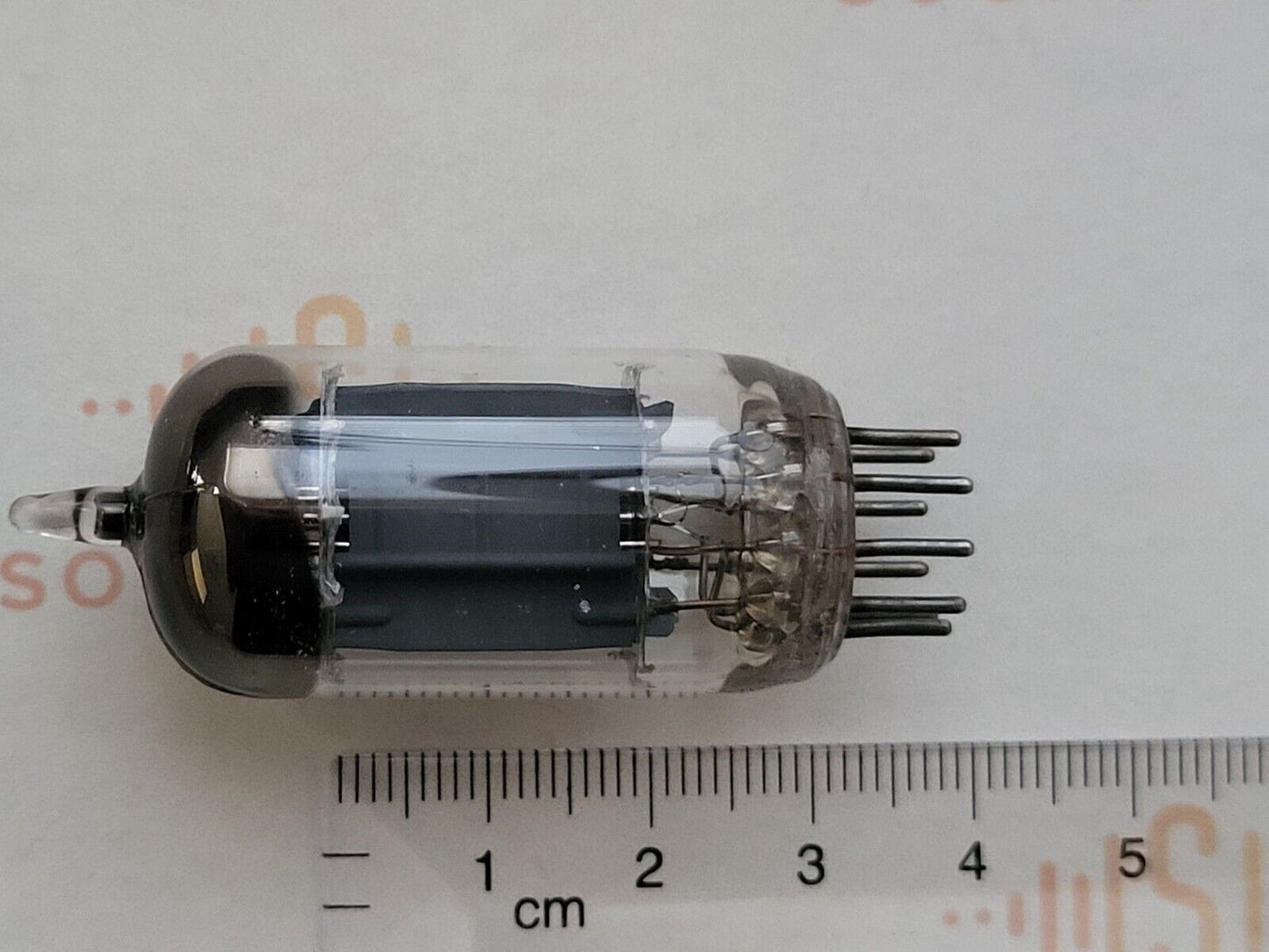 Philips 12AU7 ECC82 Lange Platten Quadrat Getter in Originalverpackung - Holland 1952 K6A