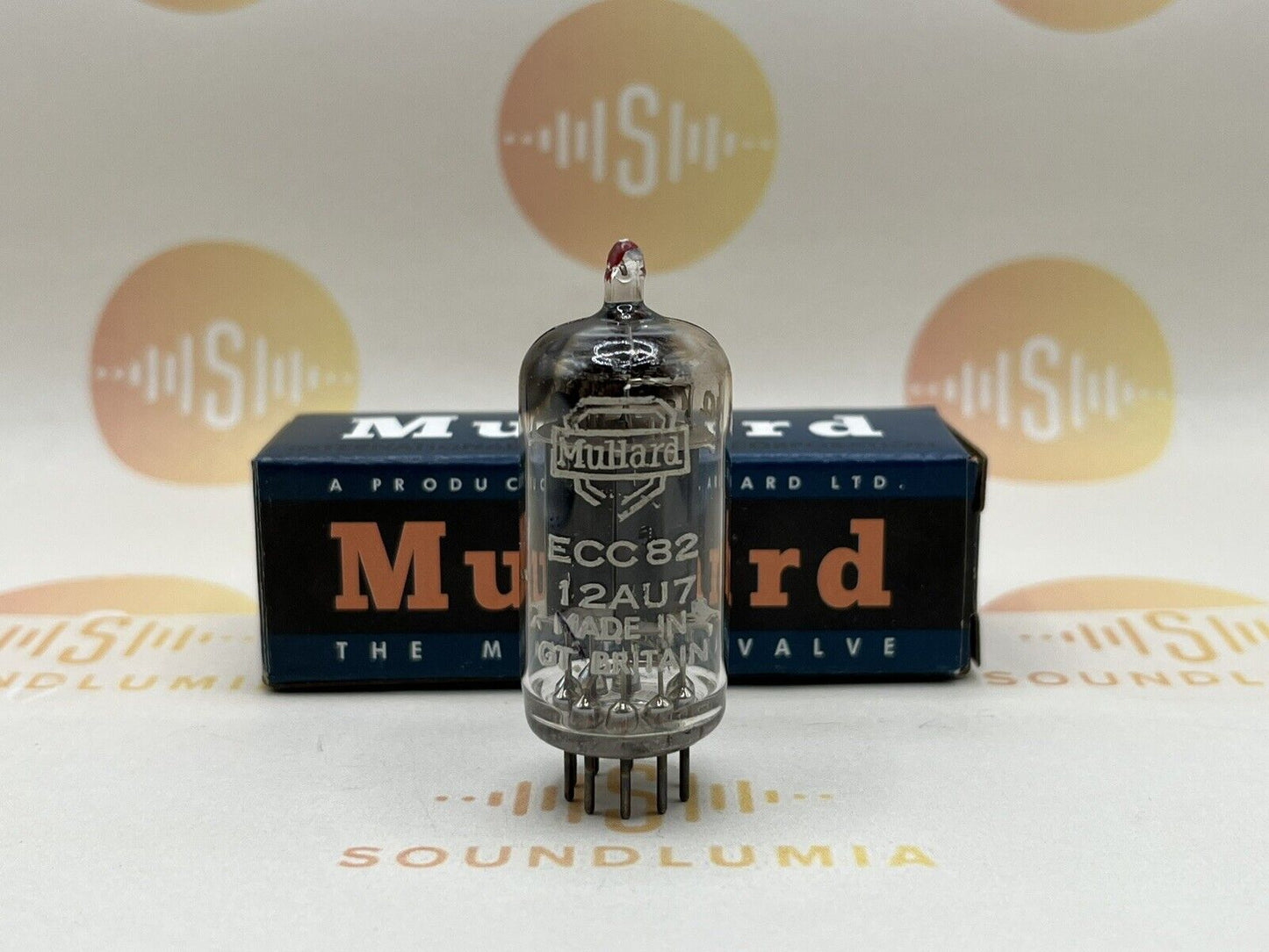 Mullard ECC82 12AU7 Long Plates Square Getter