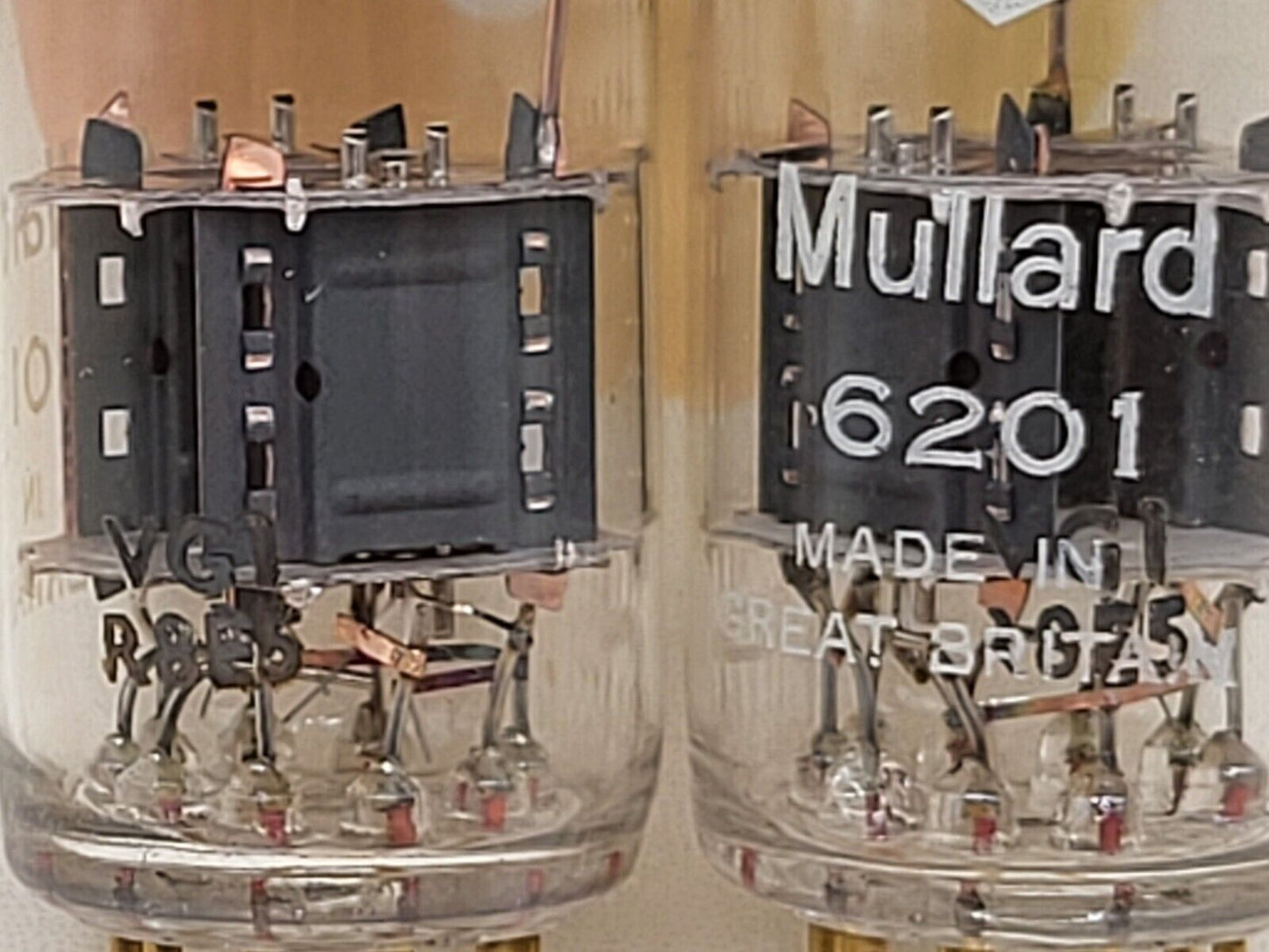Mullard 6201 E81CC Gold Pin - Mitcham