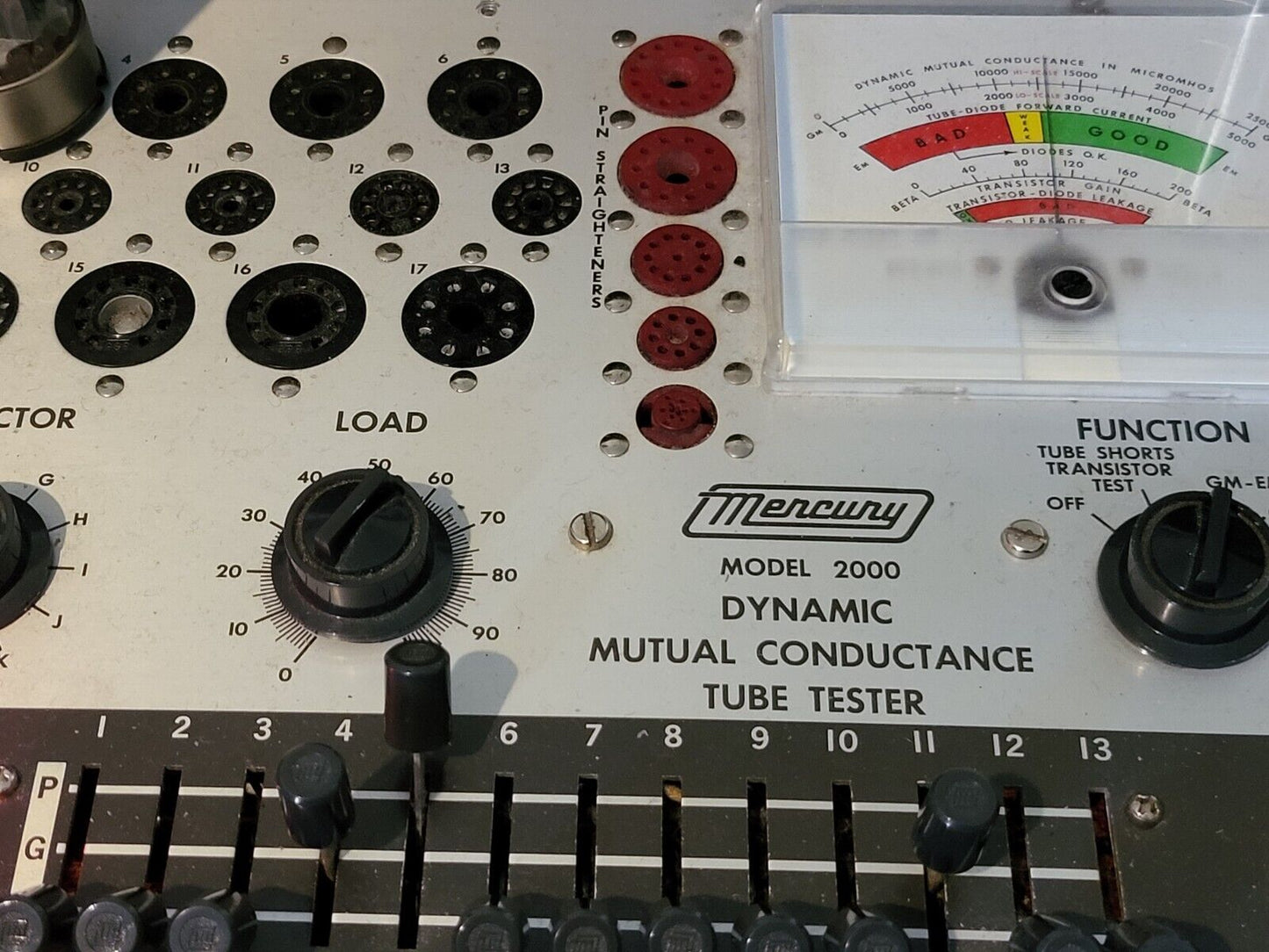 1x Telefunken 6080 Triple-Mica OO Getter Metal Base - Ulm U7201100 - NOS