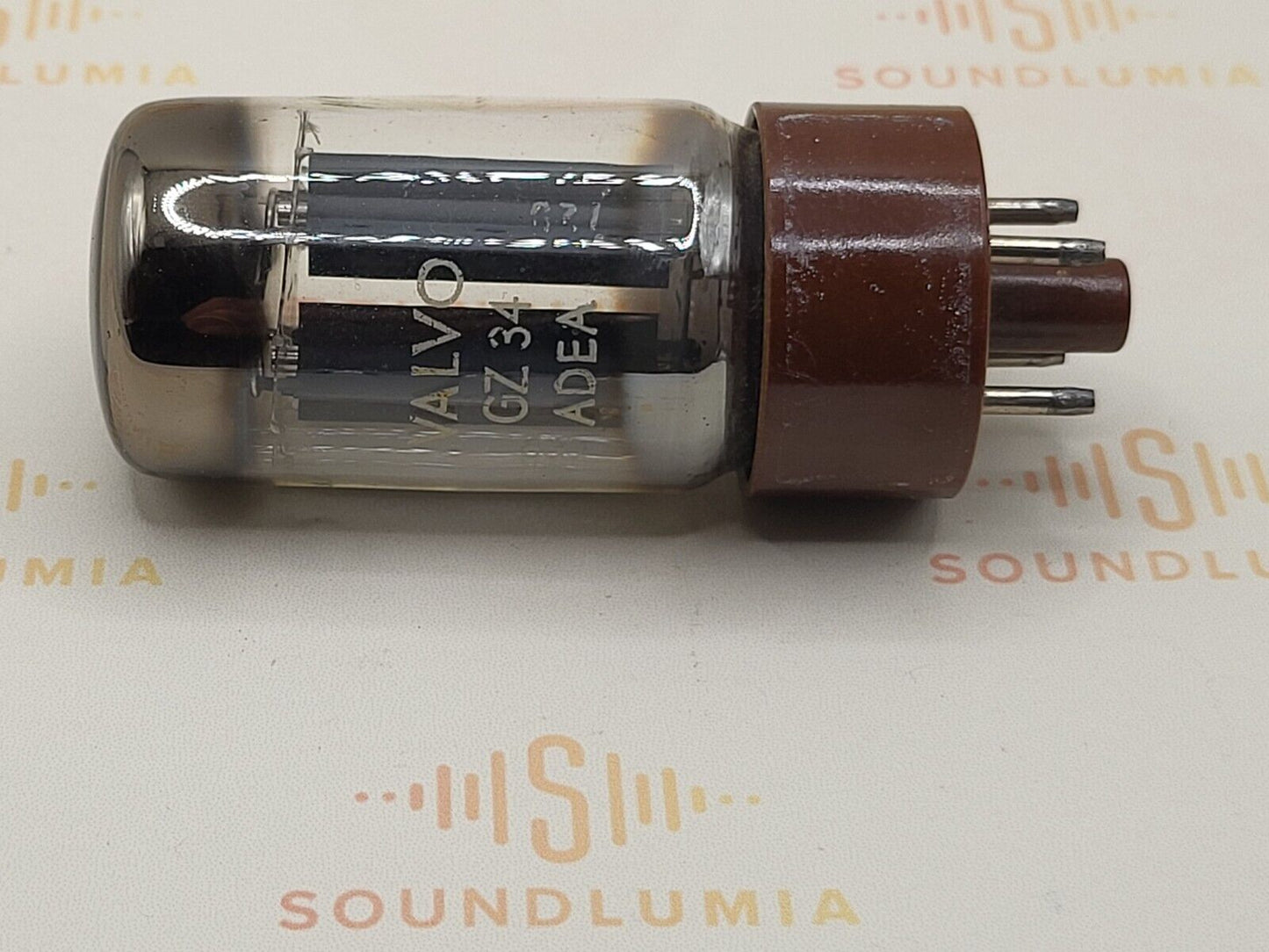 1x Valvo GZ34 5AR4 Rectifier Tube - Sittard, NL 1959 F33 - NOS