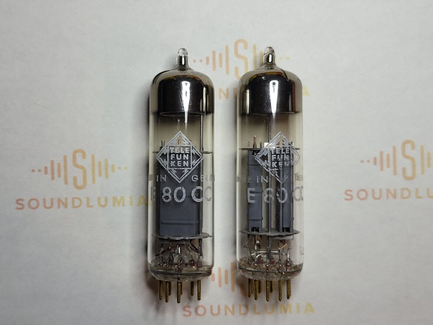 Telefunken E80CC 6085 (ECC82 equiv.) Matched Pair Orig. Boxes - Holland 1965 - N