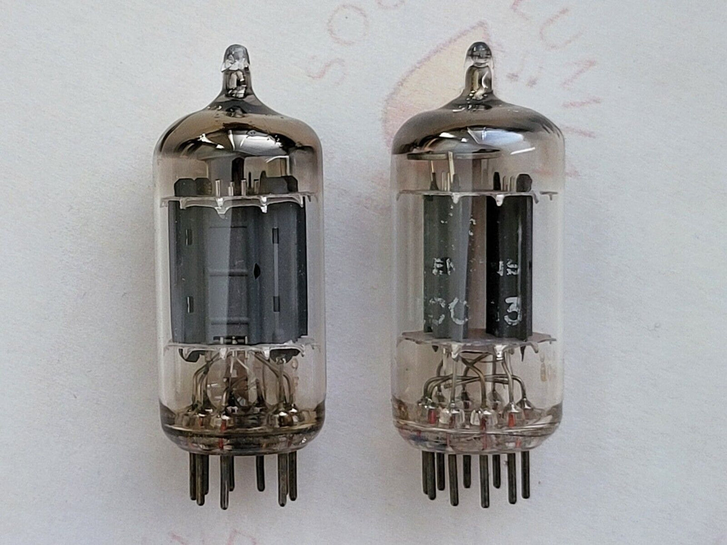2x Siemens ECC83 12AX7 Röhren - 17mm lange Platten - München - mC6 ‡8K/‡0B - Stark