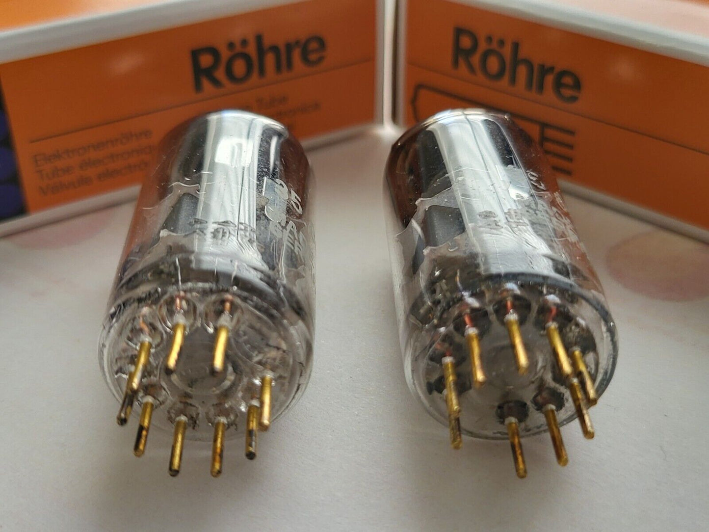 Siemens E88CC = 6922 Gray Shields Matched Pair - Munich A0 1# 4K - NOS