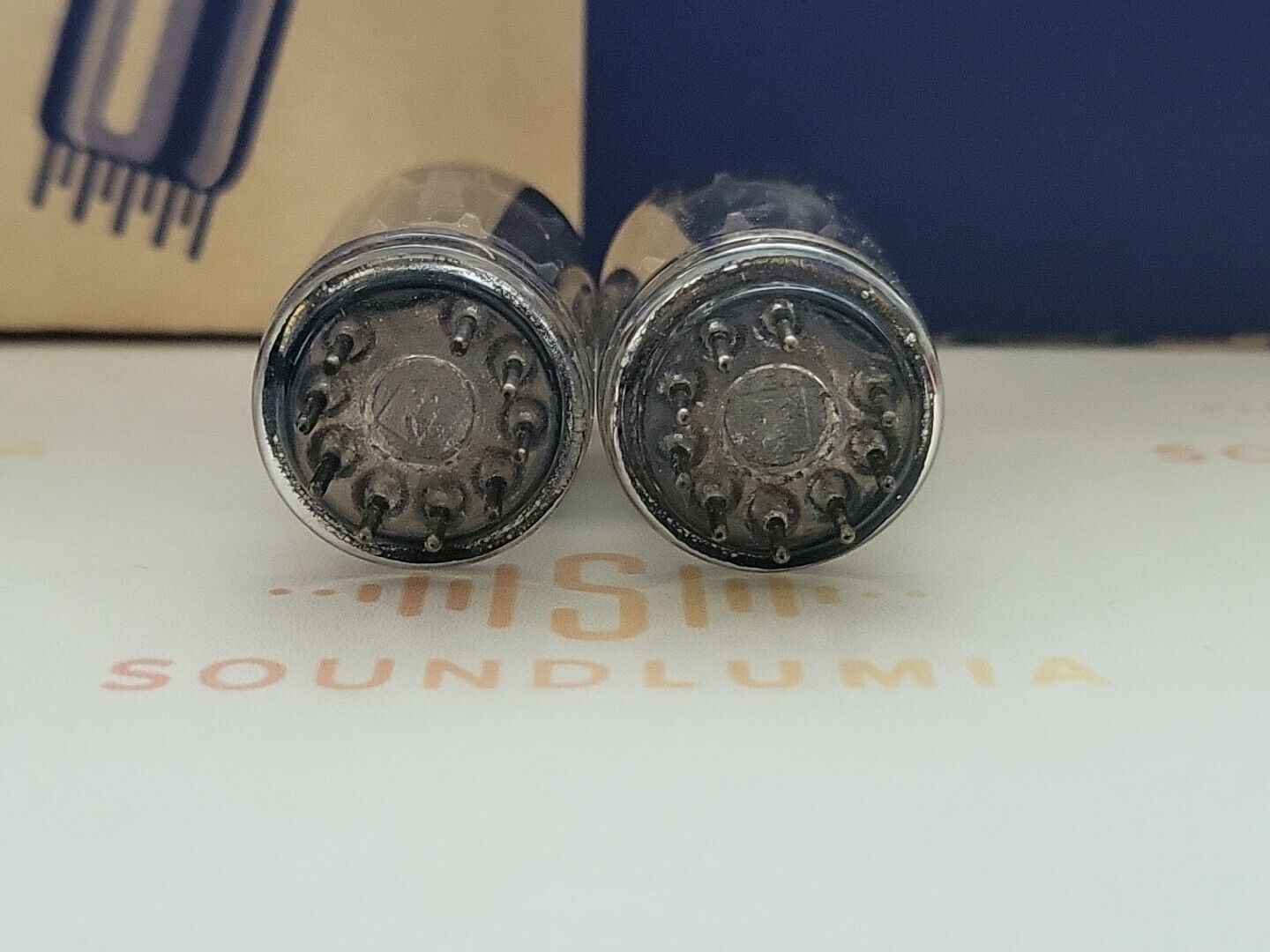 Telefunken ECC83 12AX7 17mm Smooth Plates Matched Pair ◇ Berlin '62 - NOS