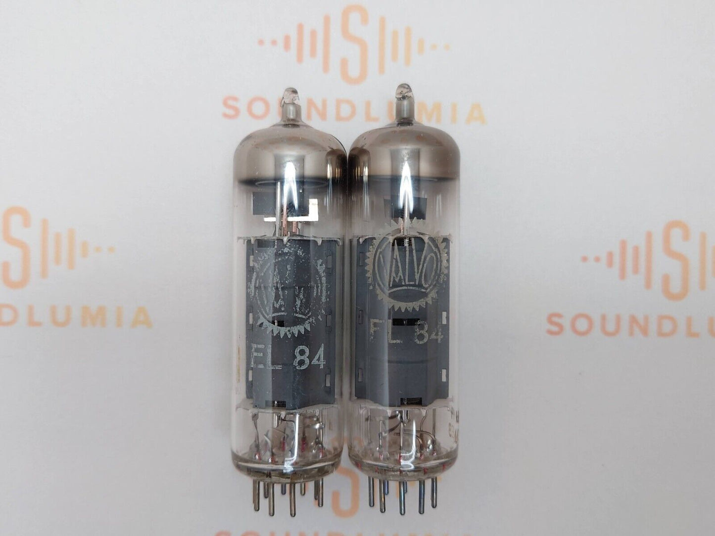 2x Philips EL84 6BQ5 - Valvo Label - Heerlen, NL '70 KM4 - Nahezu NOS