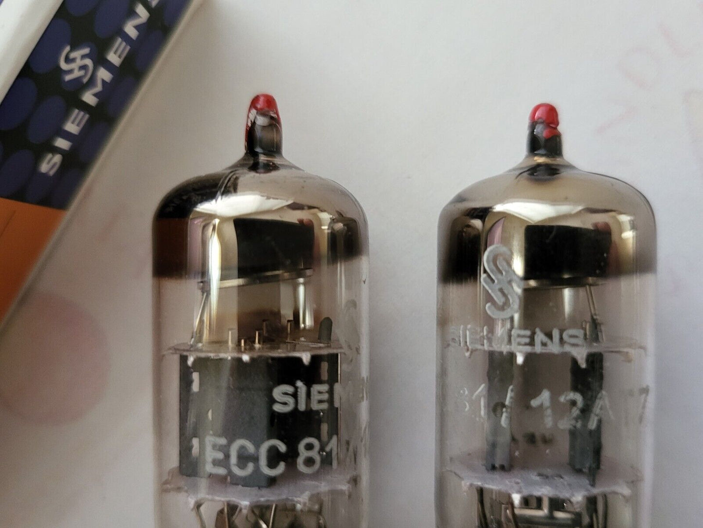2x Siemens ECC81 12AT7 Select Röhren mit roter Spitze - VF1 ‡3K/‡4J - München
