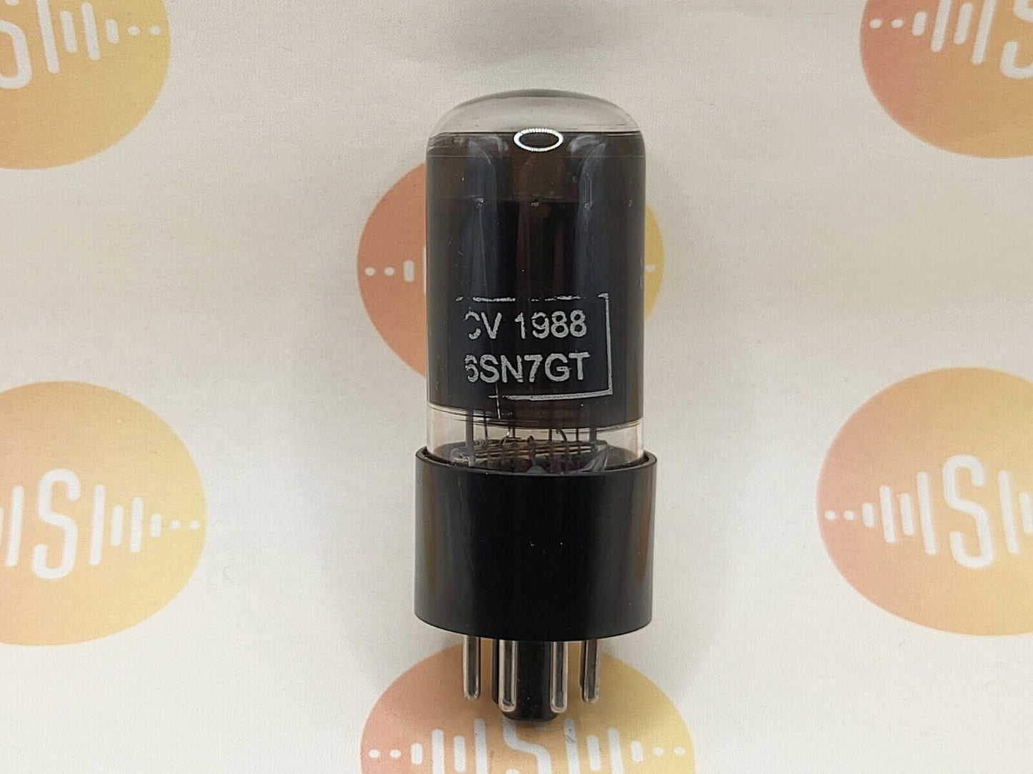 Brimar CV1988 = 6SN7GT Schwarzglas Lower Declined Getter - Britischer BVA '59 - NOS