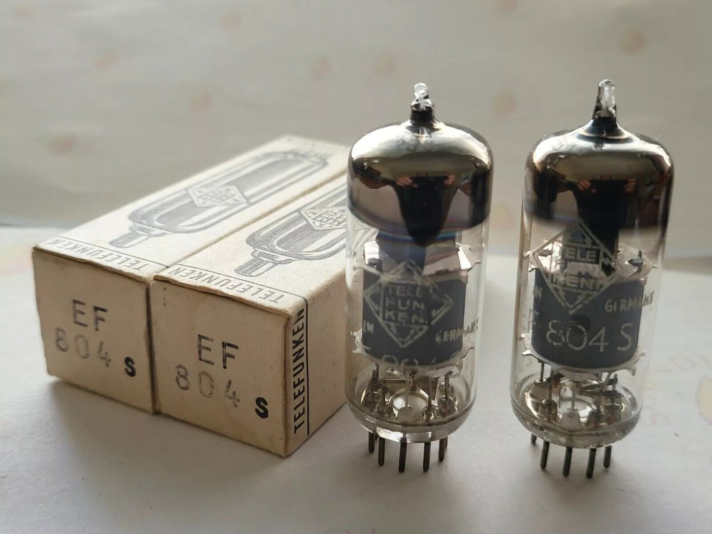 2x Telefunken EF804S Matched Pairs - ◇ Unten - Ulm 1968-69 - Stark