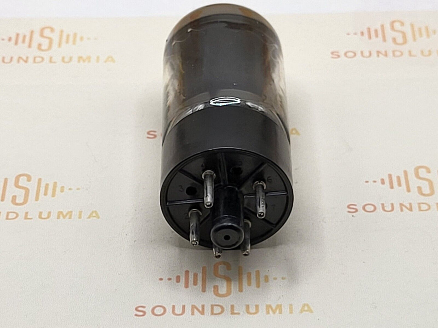 1x Mullard GZ34 5AR4 Double O Getter - Orange Globe Label - Blackburn '62 - NOS