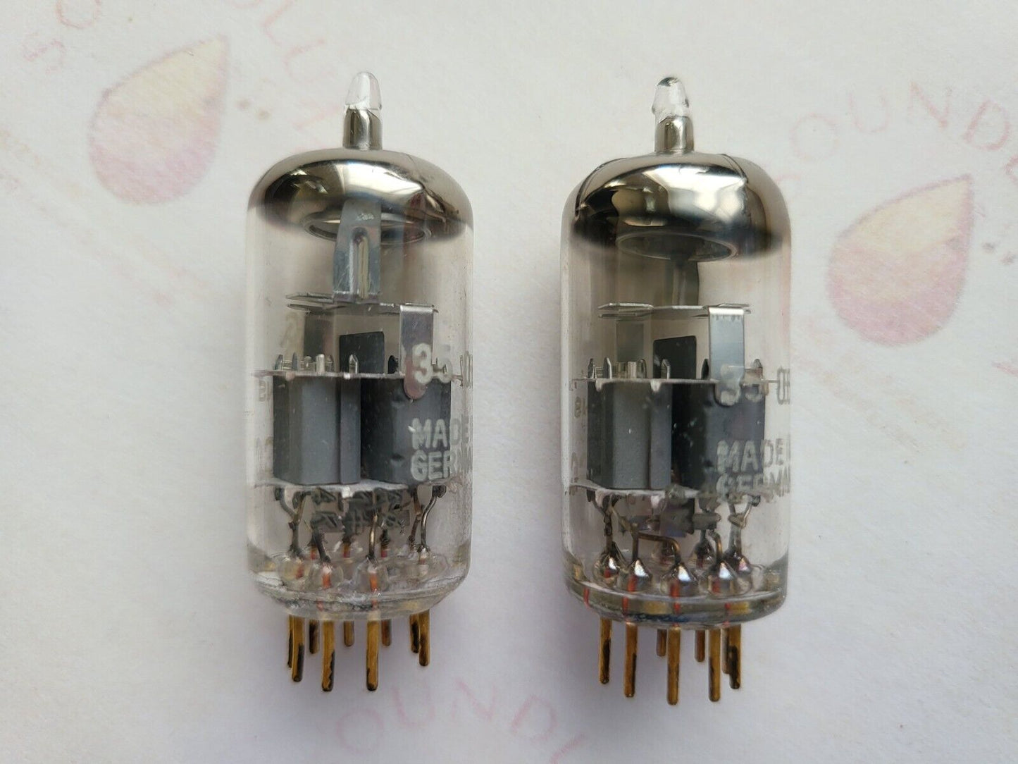 Siemens E88CC = 6922 Gray Shields Matched Pair - Munich A0 1# 4K - NOS