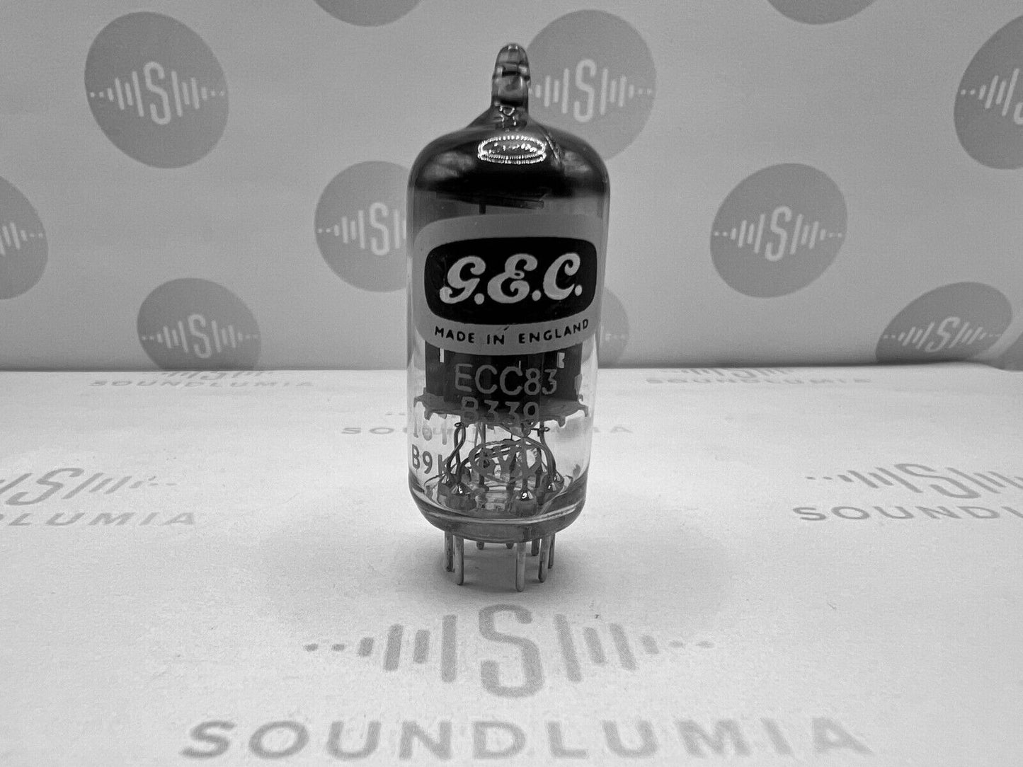 1x Mullard B339 CV492 (ECC83+) O-Getter Goldstift-Kurzplatten - Blackburn '59