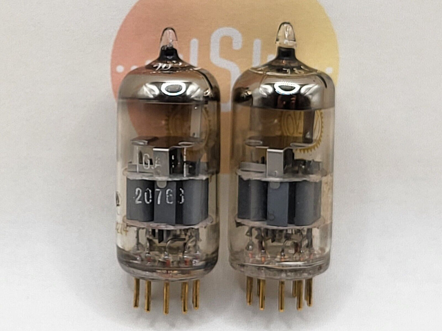 Valvo CCa (E88CC+) Yellow Label O-Getter Matched Pair - Holland '62 - Near NOS