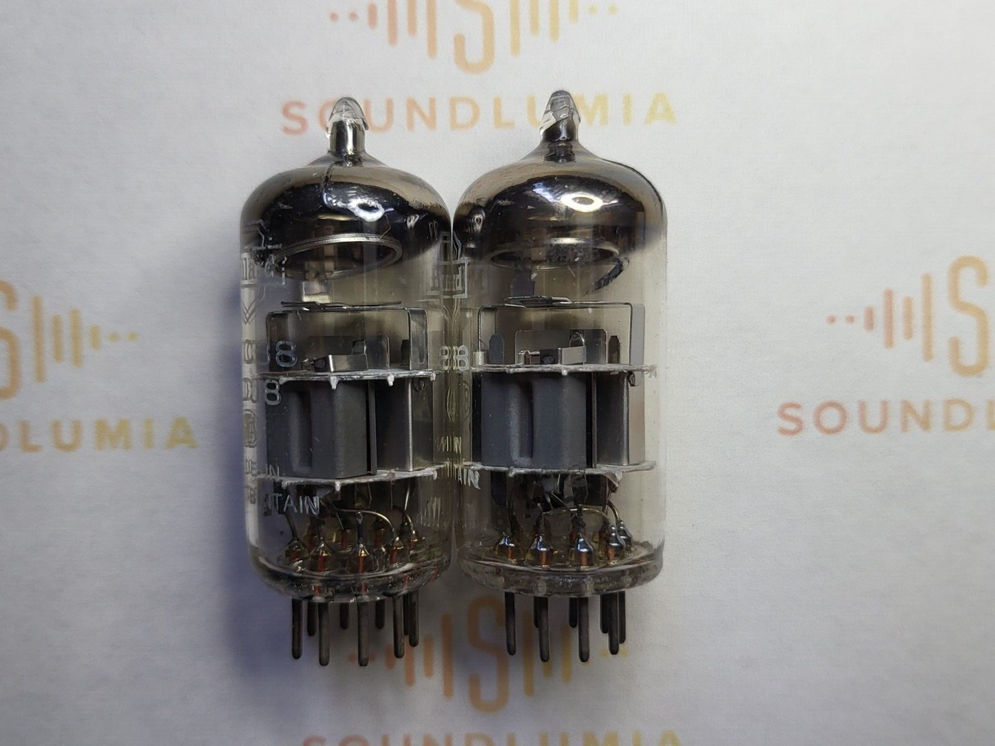 2x Mullard ECC88 6DJ8 - BVA - British Made - Blackburn 1967/1968 GA2 - Strong
